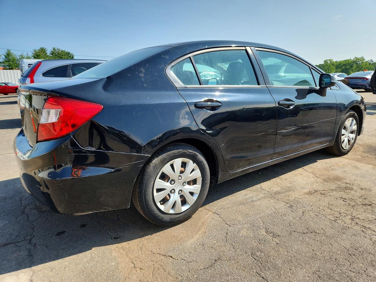 2012 Honda Civic Lx Черный vin: 19XFB2F5XCE308713