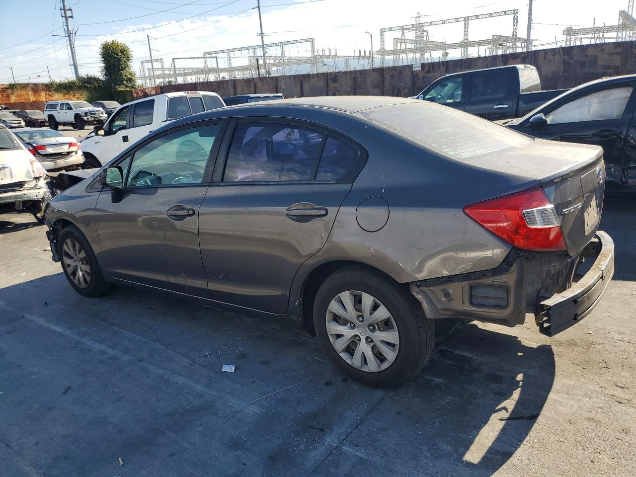 2012 Honda Civic Lx Black vin: 19XFB2F5XCE310221