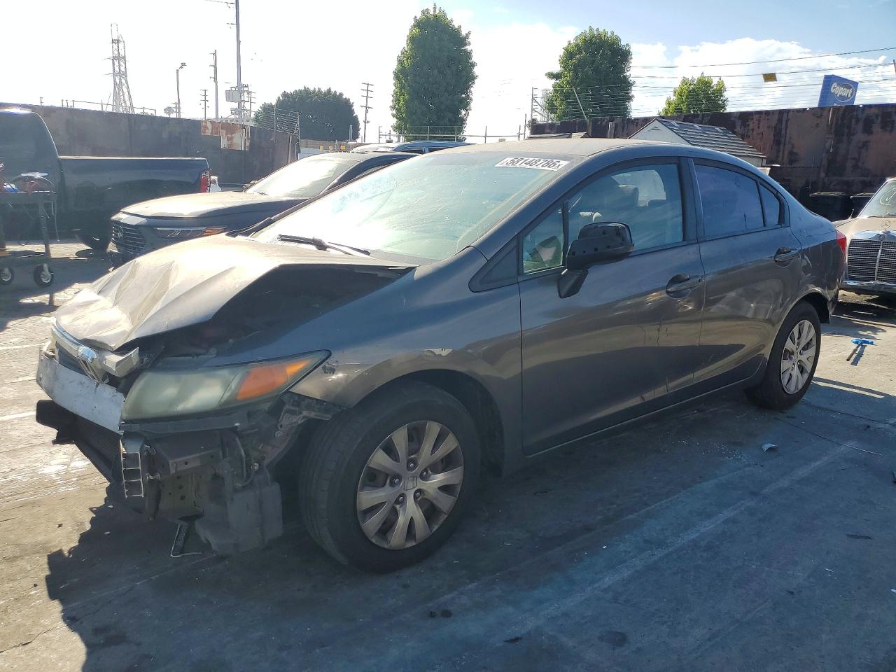 2012 Honda Civic Lx Black vin: 19XFB2F5XCE310221