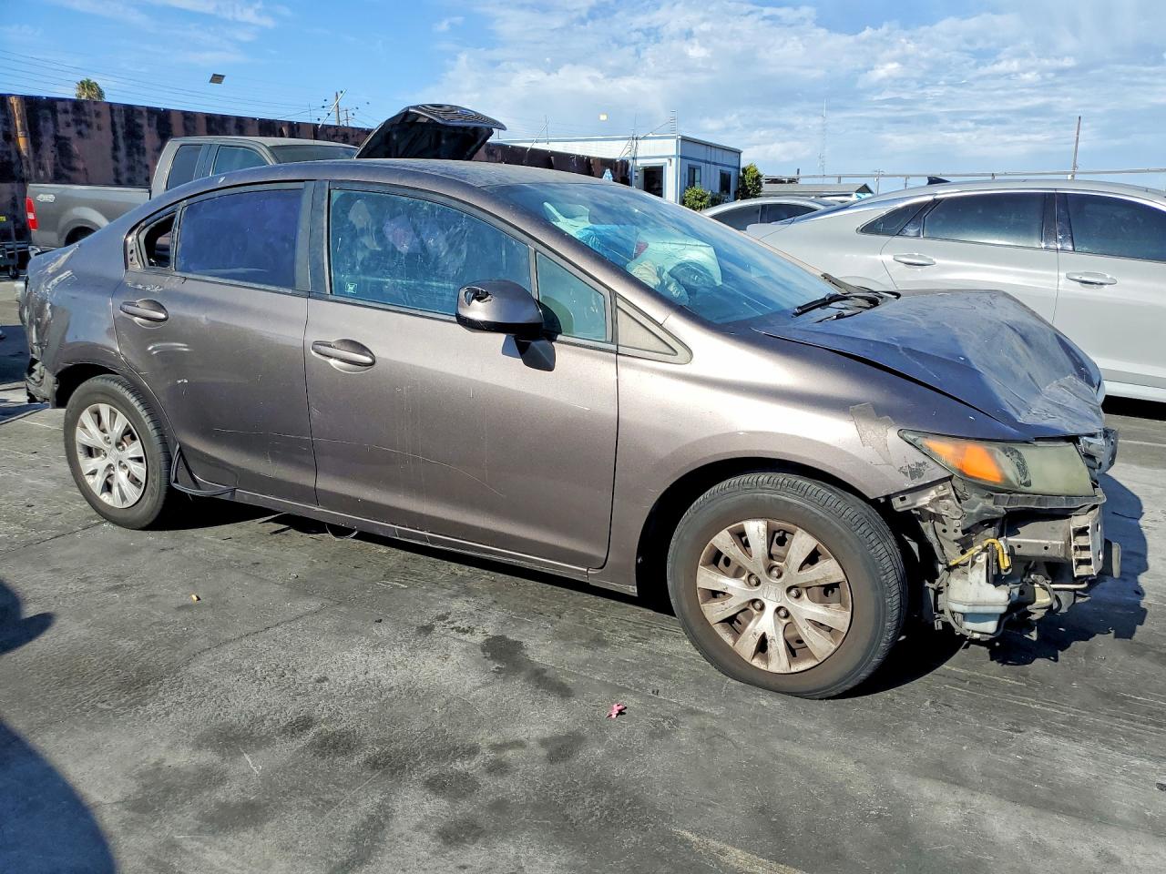2012 Honda Civic Lx Black vin: 19XFB2F5XCE310221