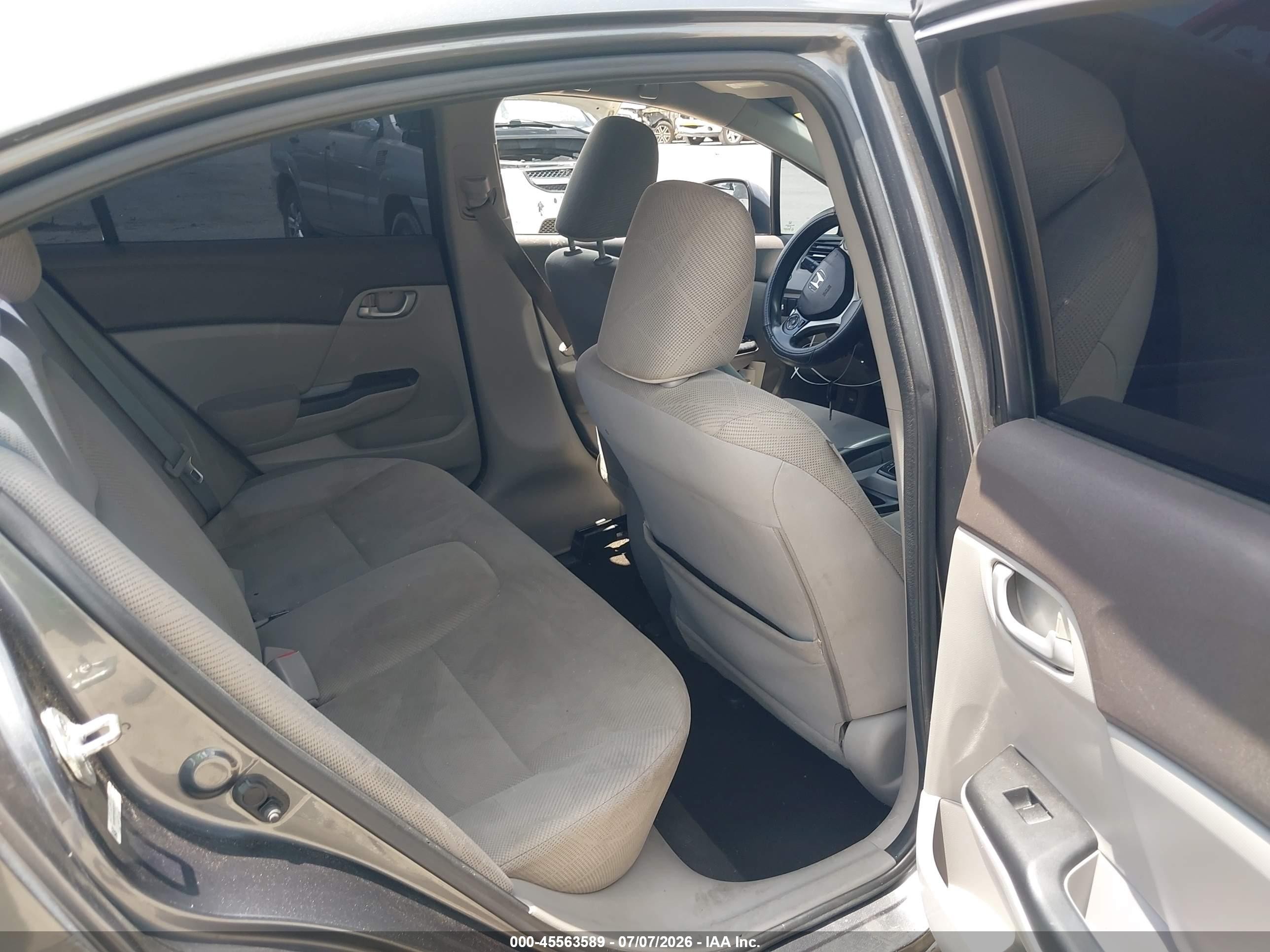 2012 Honda Civic Lx Серый vin: 19XFB2F5XCE311157
