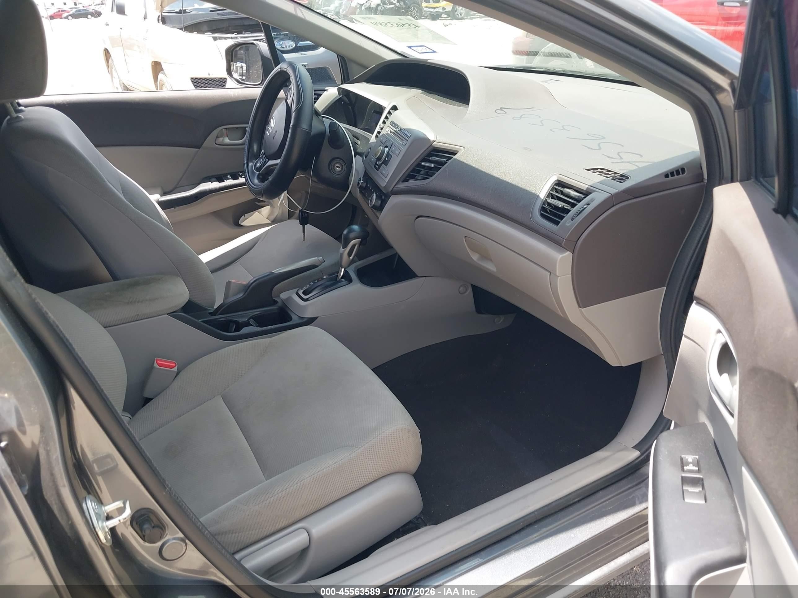 2012 Honda Civic Lx Серый vin: 19XFB2F5XCE311157