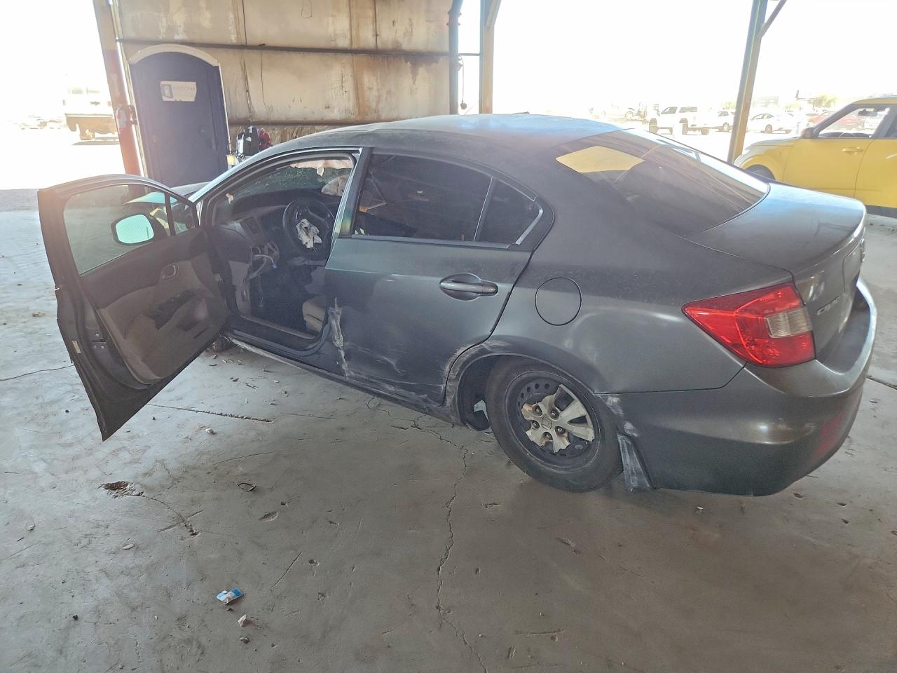 2012 Honda Civic Lx Charcoal vin: 19XFB2F5XCE326984