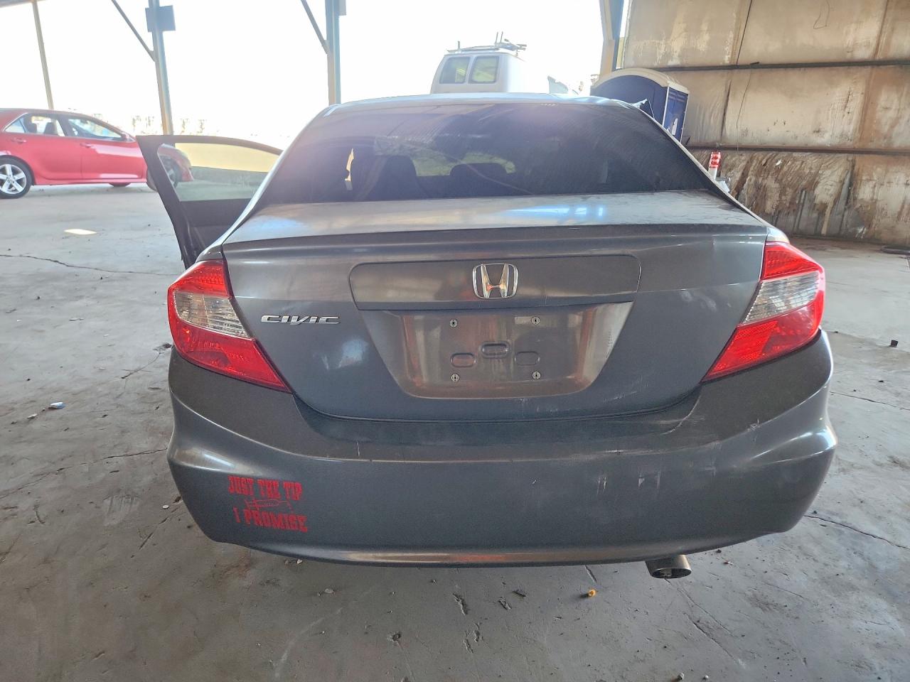 2012 Honda Civic Lx Charcoal vin: 19XFB2F5XCE326984