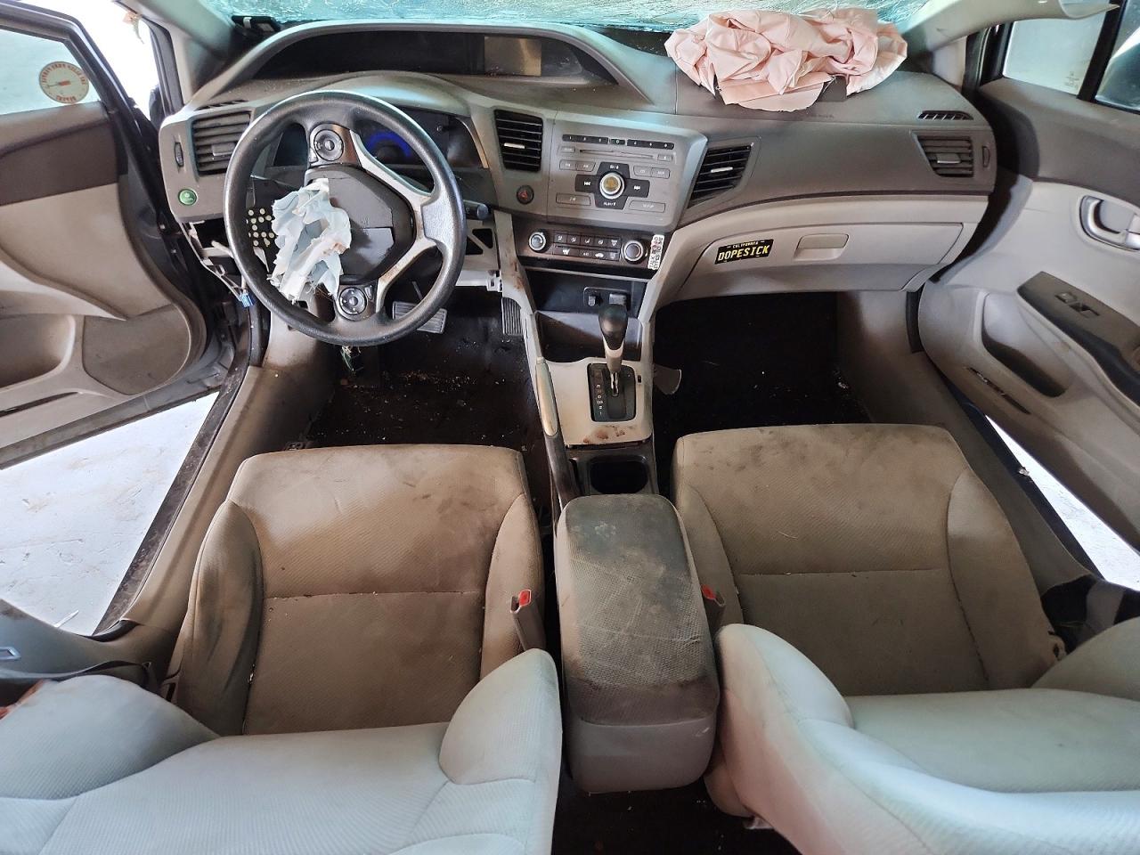 2012 Honda Civic Lx Charcoal vin: 19XFB2F5XCE326984