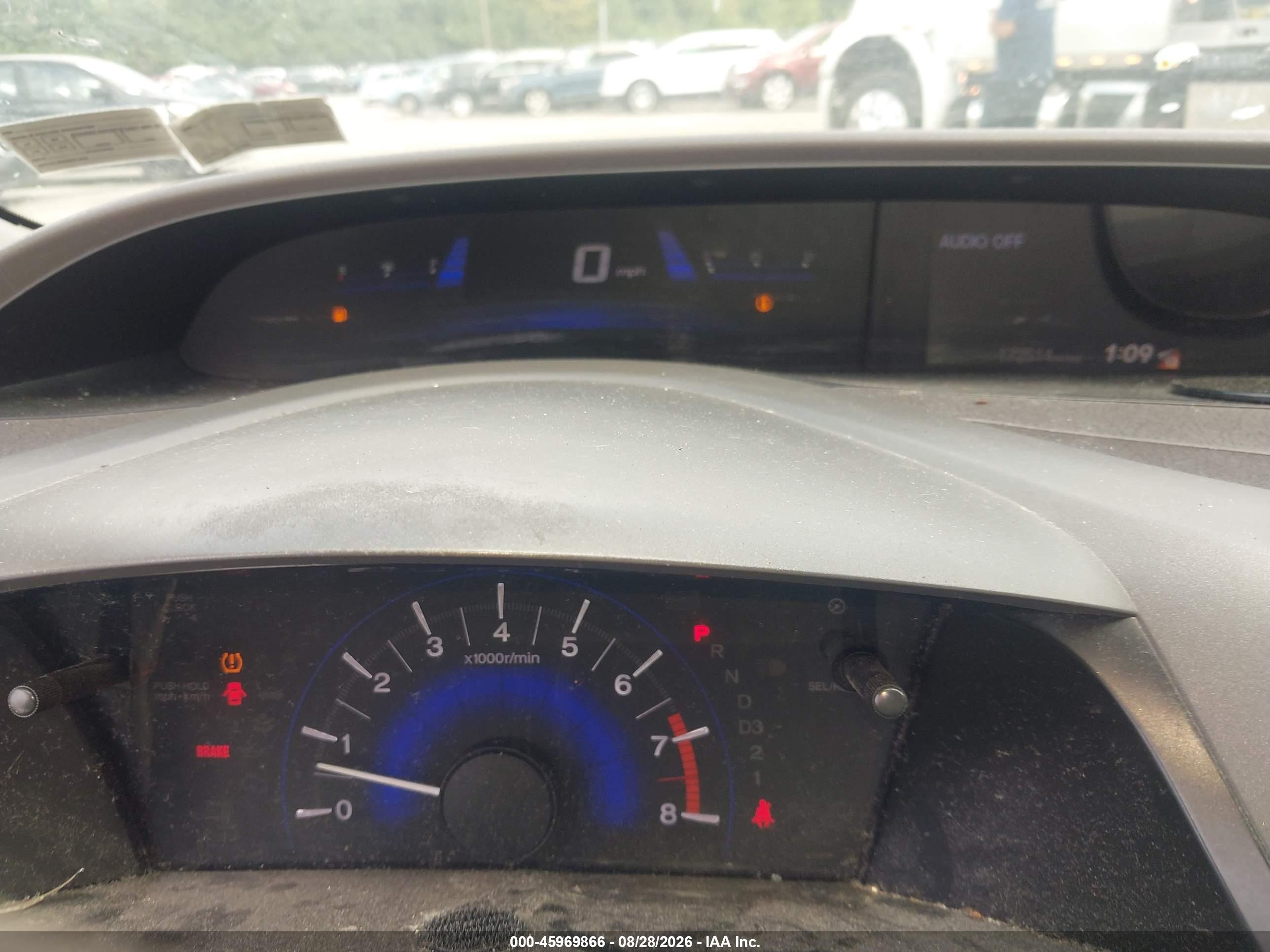 2012 Honda Civic Lx Black vin: 19XFB2F5XCE327133