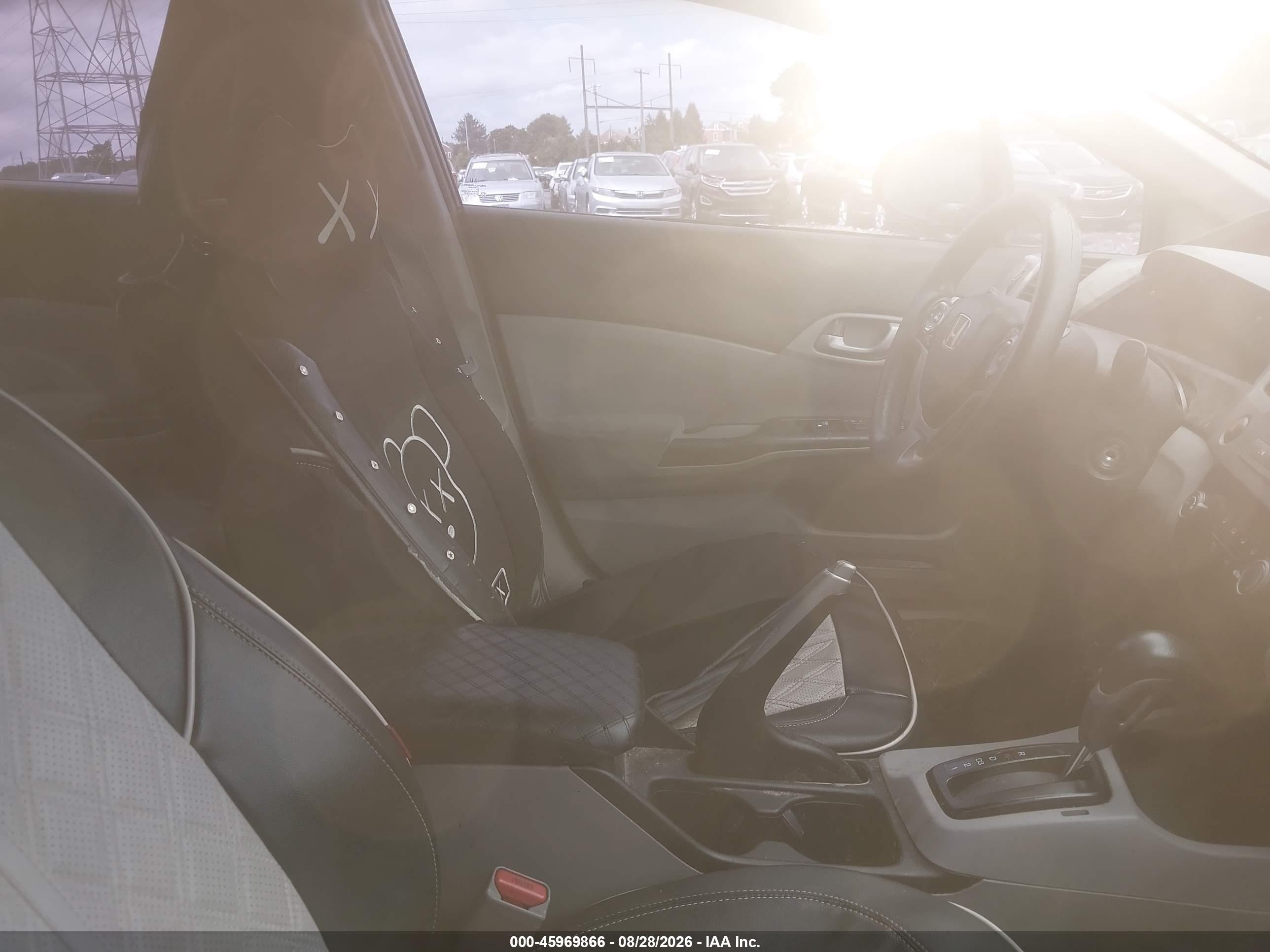 2012 Honda Civic Lx Black vin: 19XFB2F5XCE327133
