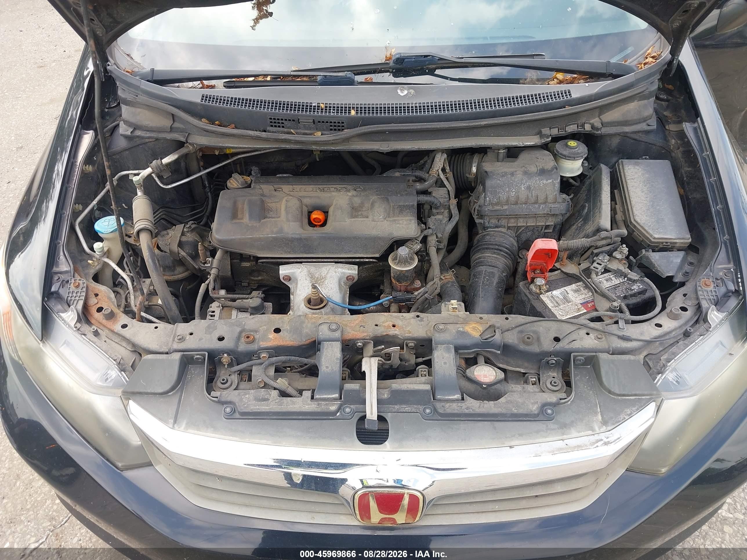 2012 Honda Civic Lx Black vin: 19XFB2F5XCE327133