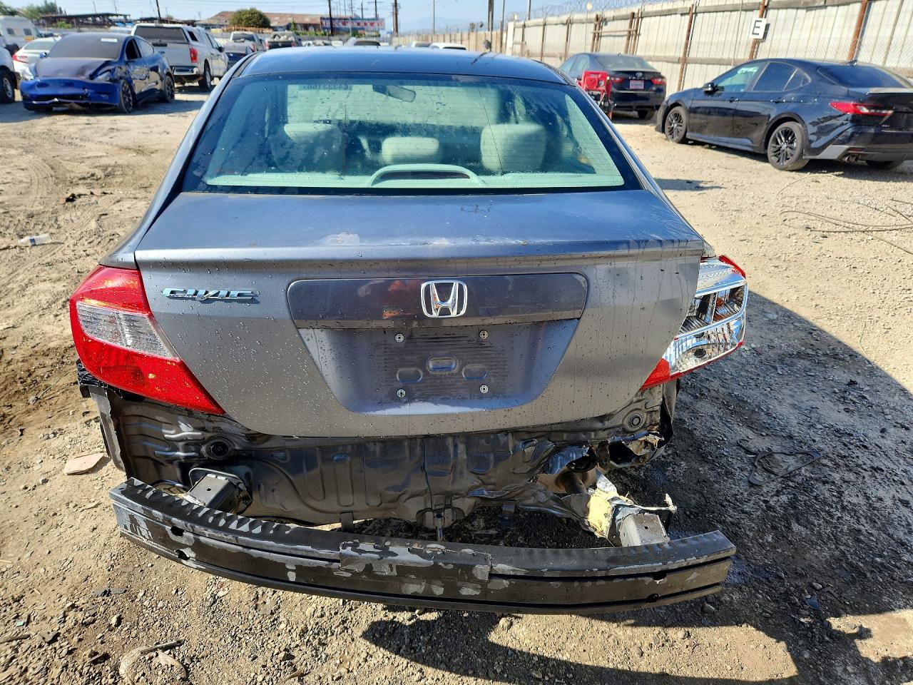 2012 Honda Civic Lx Серый vin: 19XFB2F5XCE336799