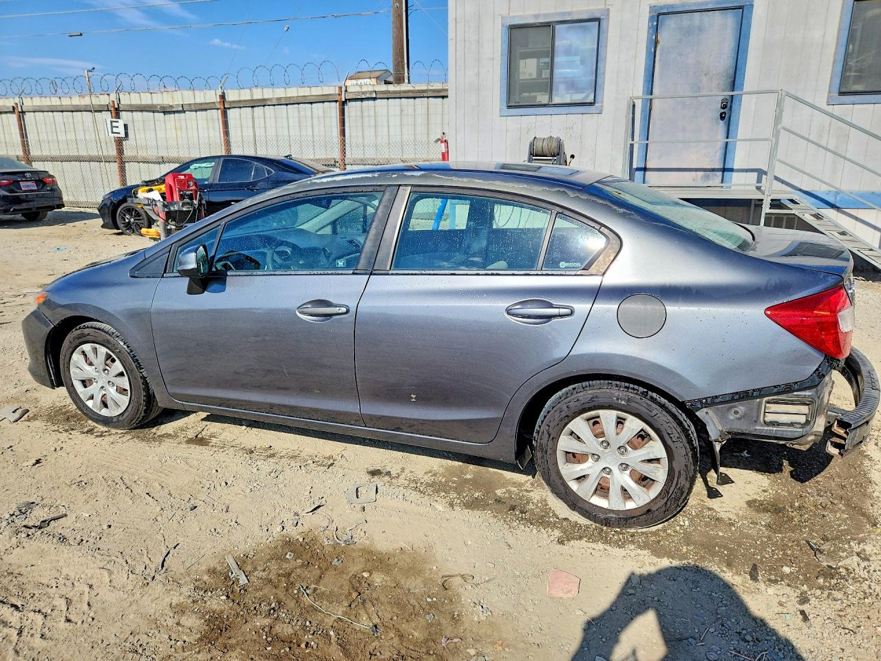 2012 Honda Civic Lx Серый vin: 19XFB2F5XCE336799