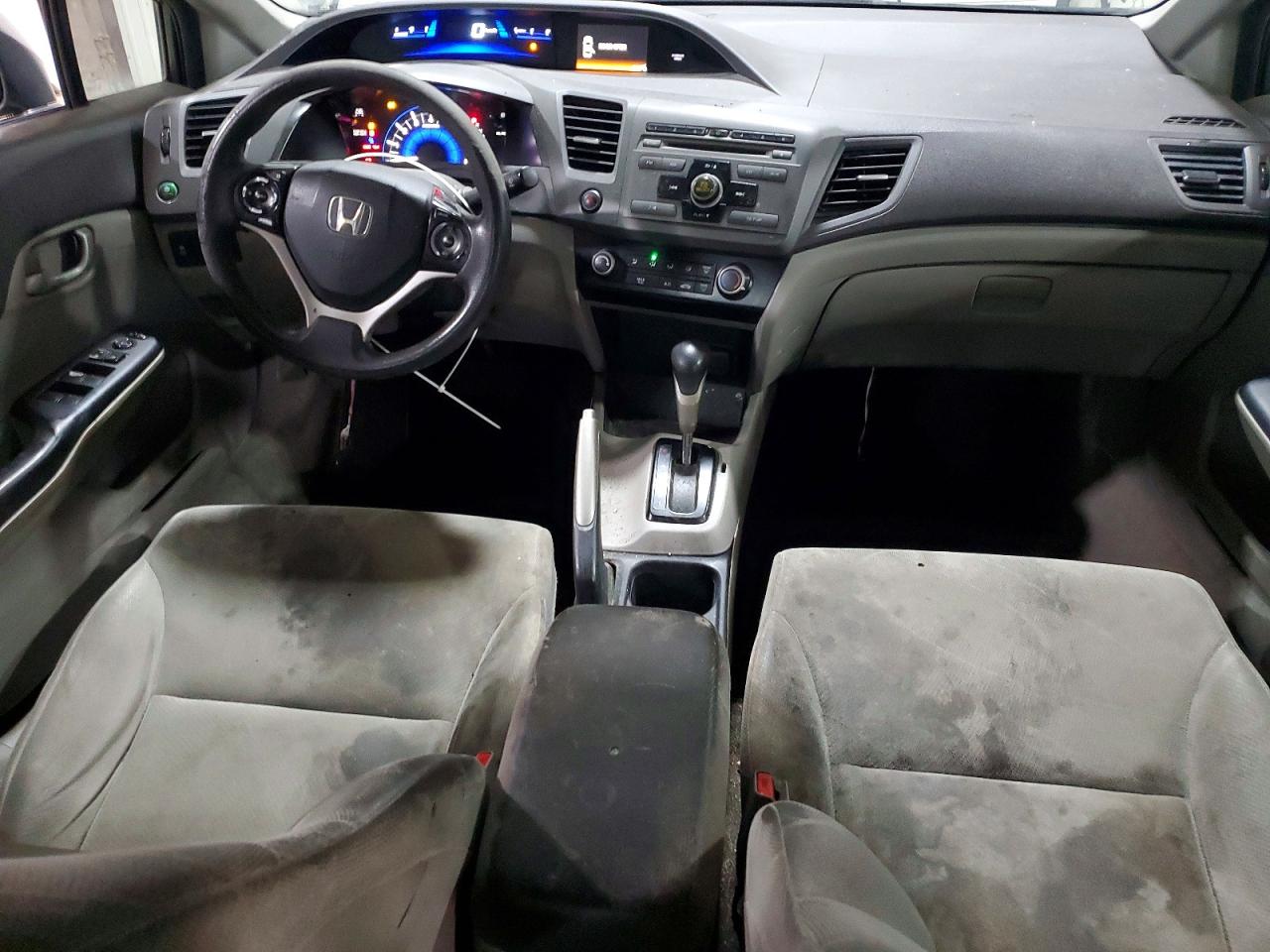 2012 Honda Civic Lx Gray vin: 19XFB2F5XCE342053