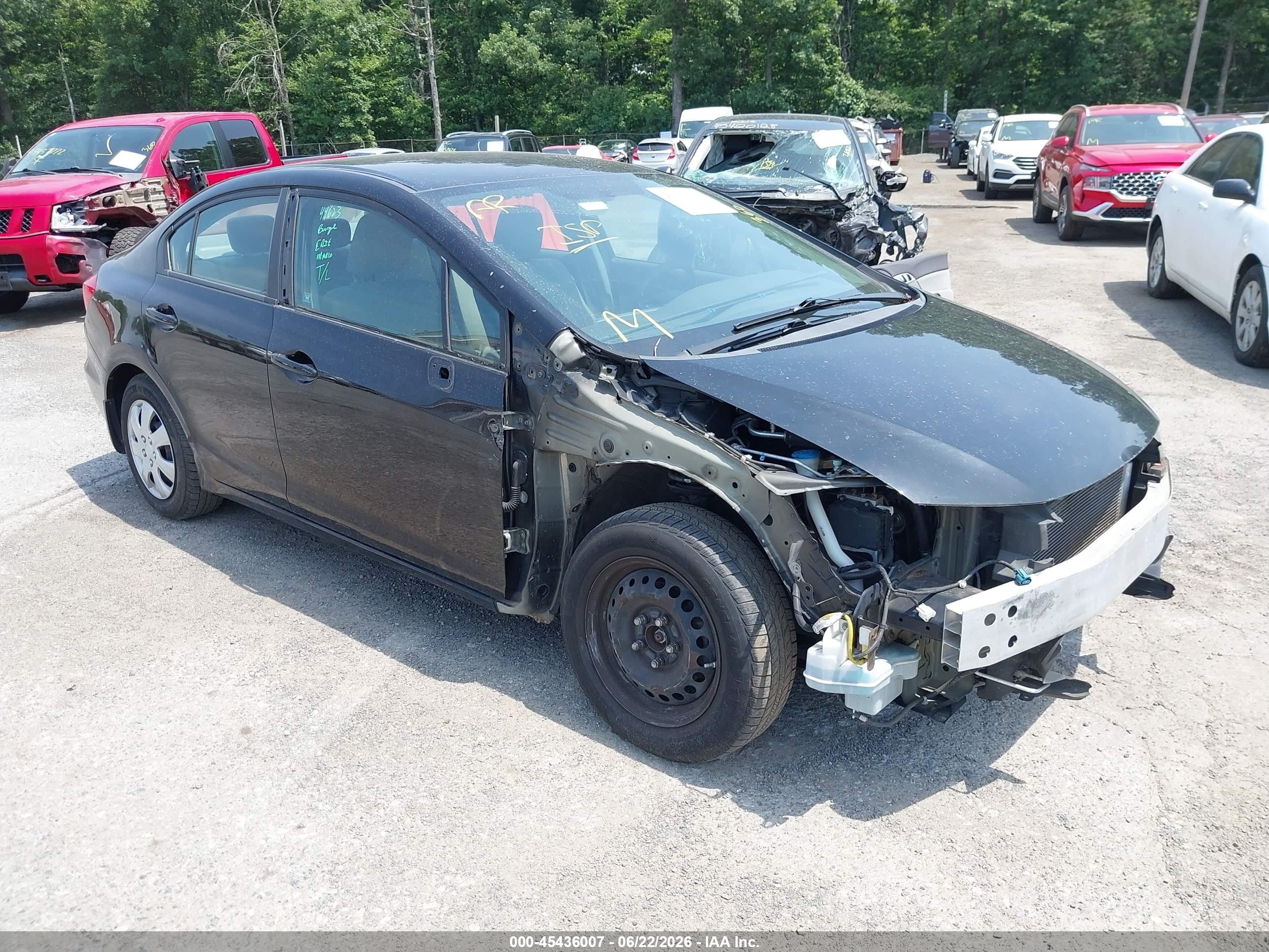 2012 Honda Civic Lx Black vin: 19XFB2F5XCE343753