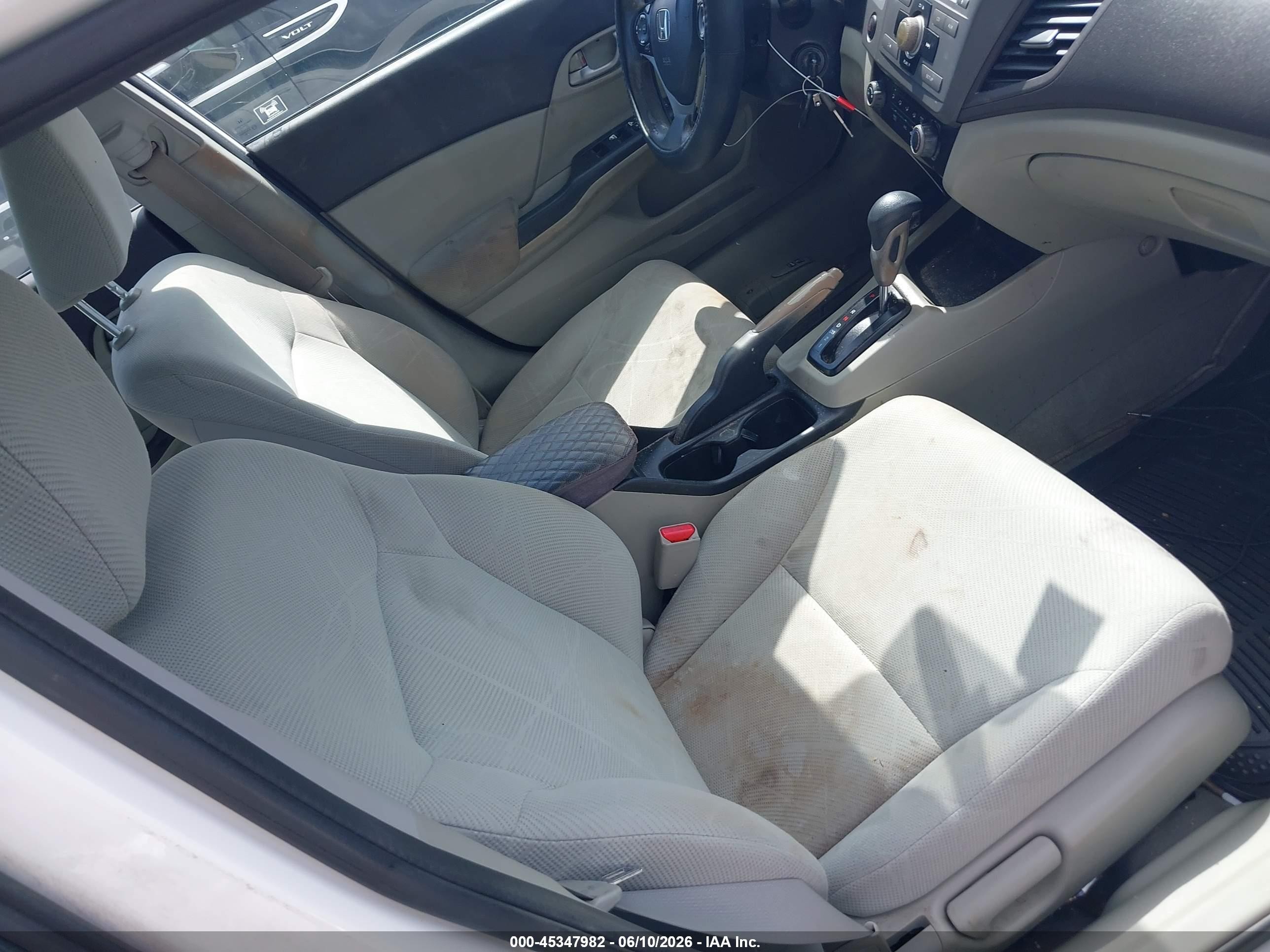 2012 Honda Civic Lx White vin: 19XFB2F5XCE356471