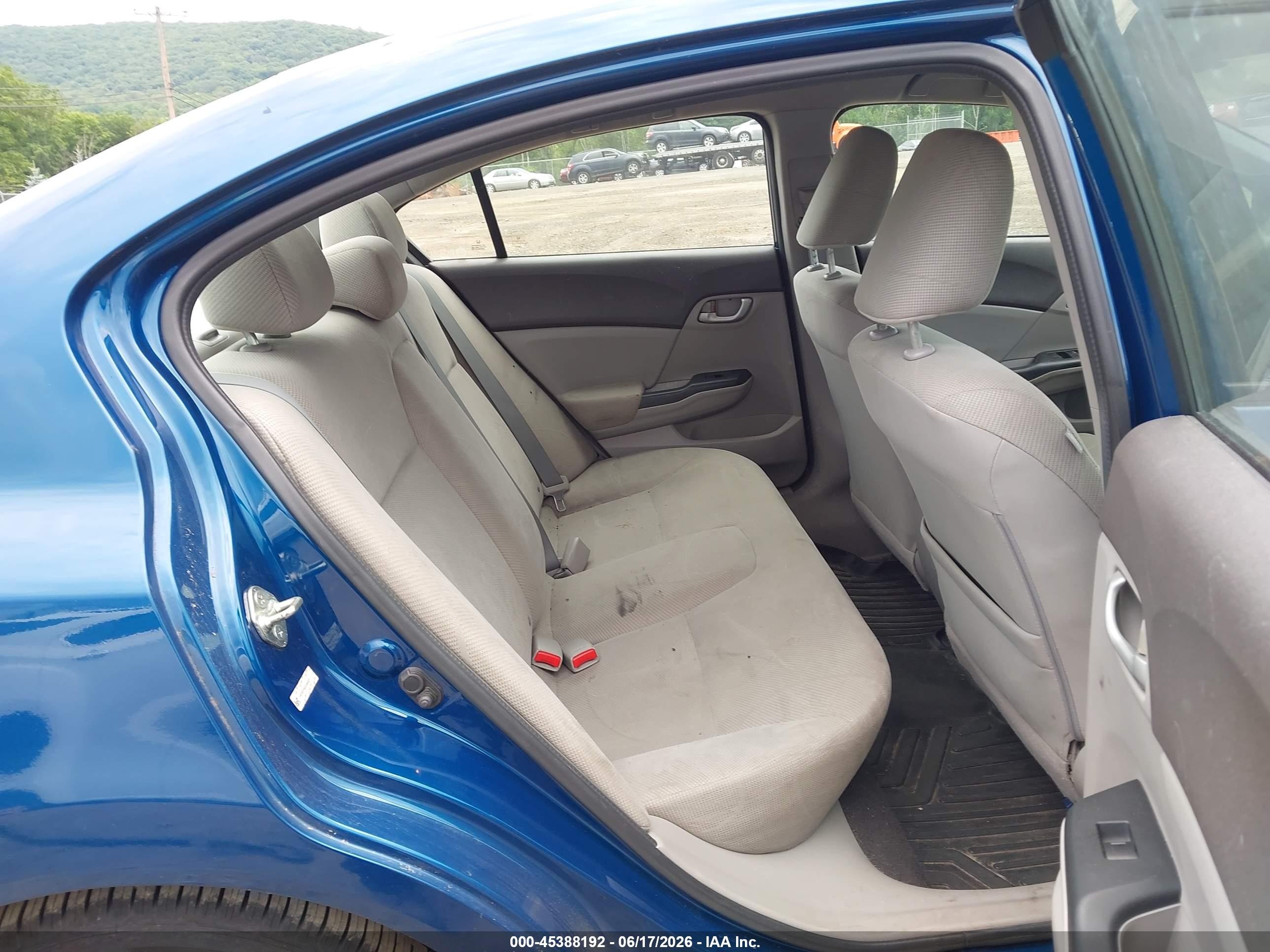 2012 Honda Civic Lx Dark Blue vin: 19XFB2F5XCE366031