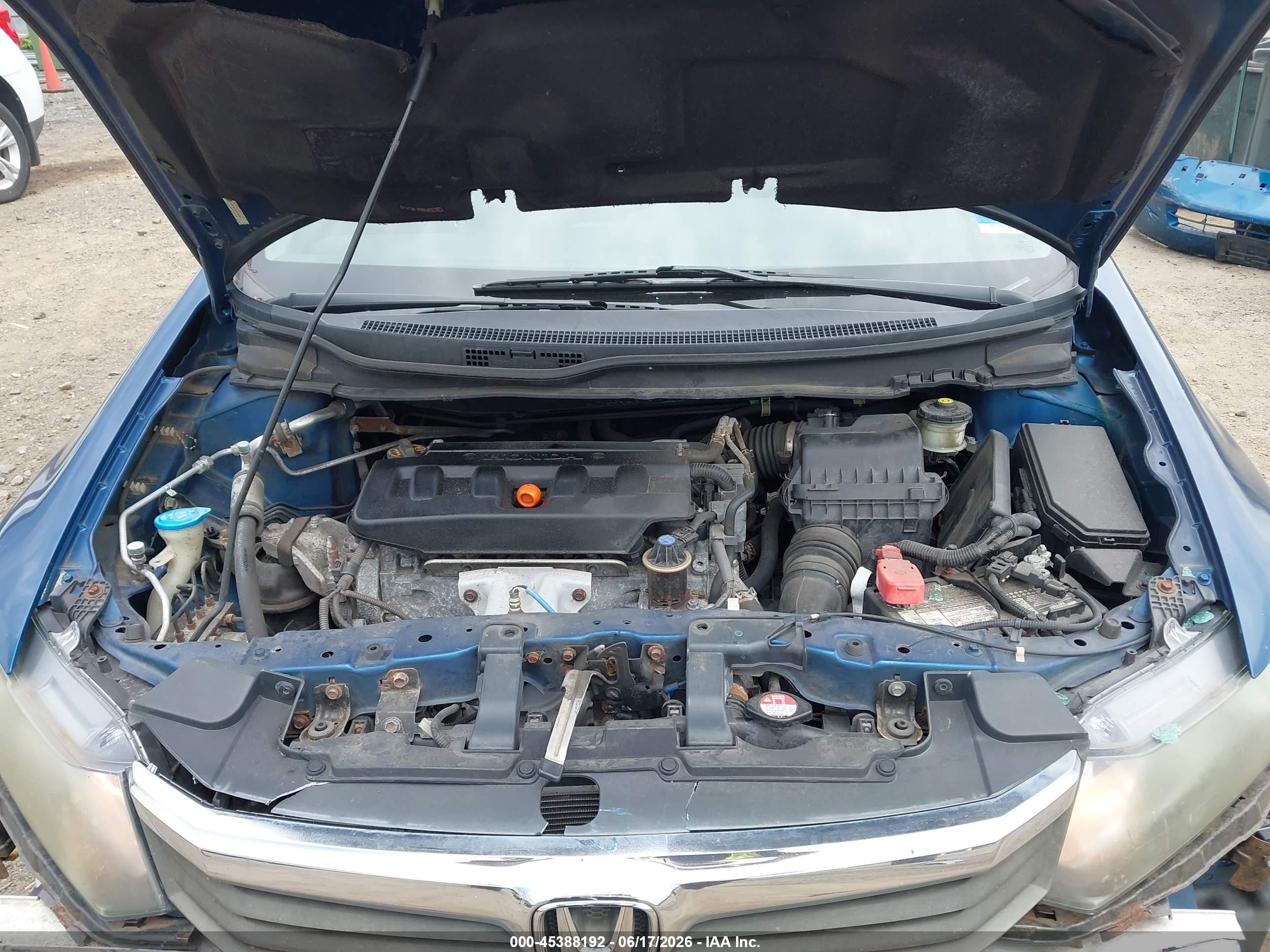 2012 Honda Civic Lx Dark Blue vin: 19XFB2F5XCE366031