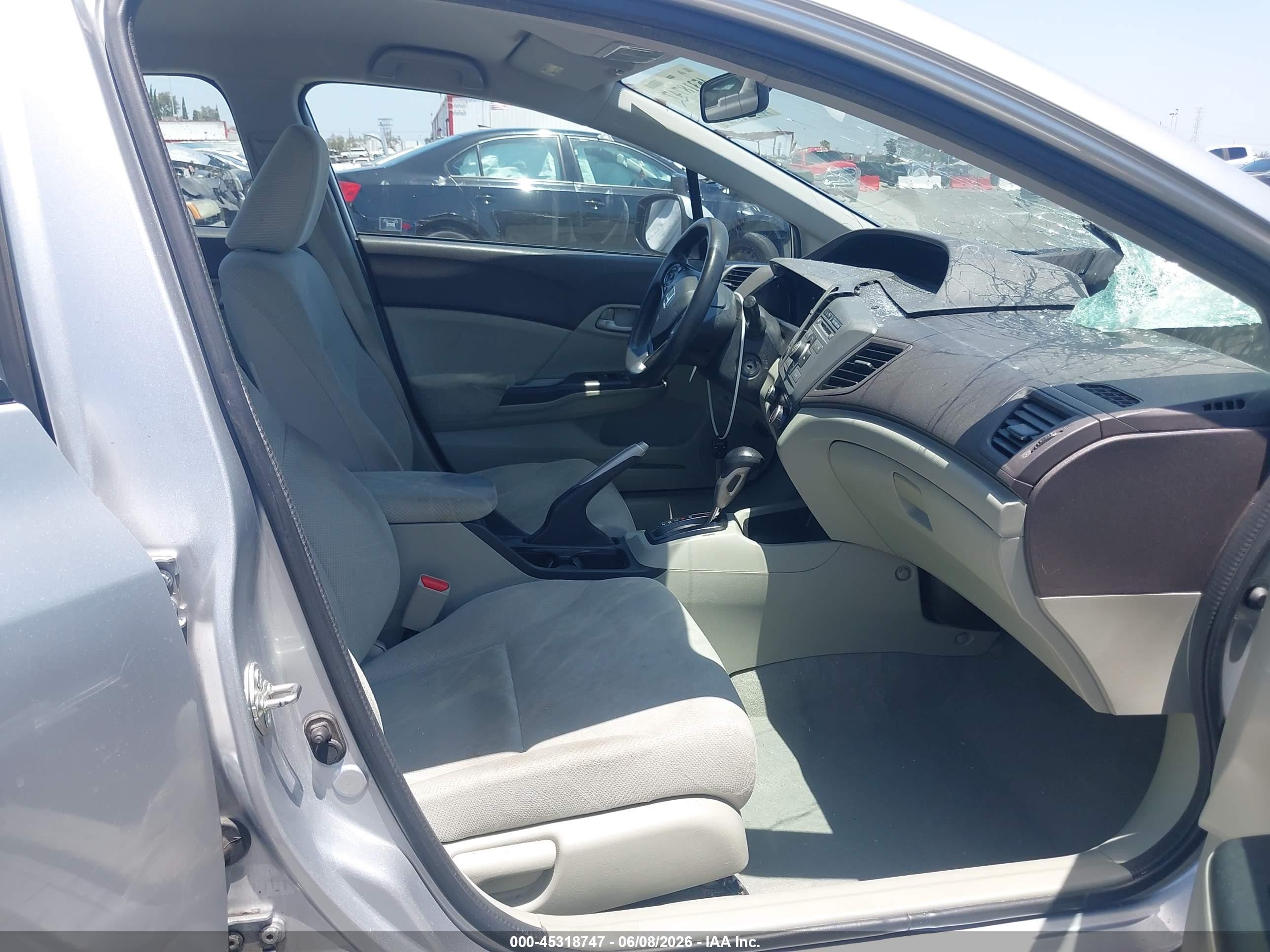2012 Honda Civic Lx Silver vin: 19XFB2F5XCE367857