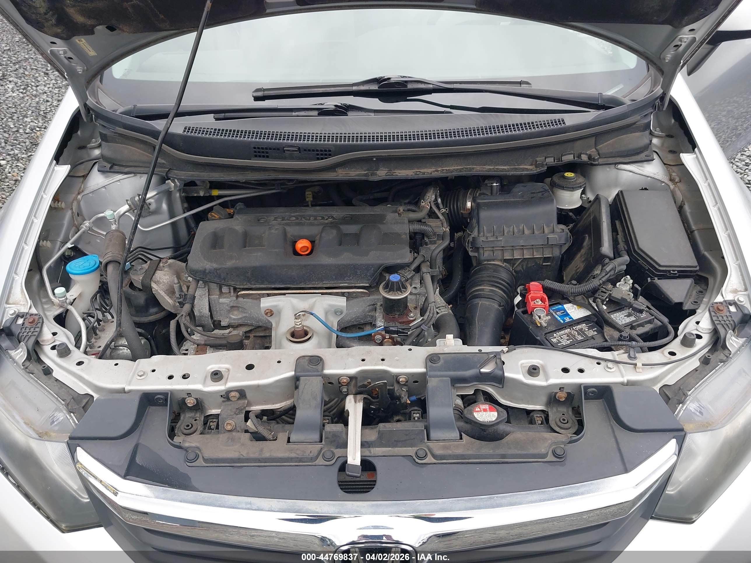 2012 Honda Civic Lx Silver vin: 19XFB2F5XCE369382