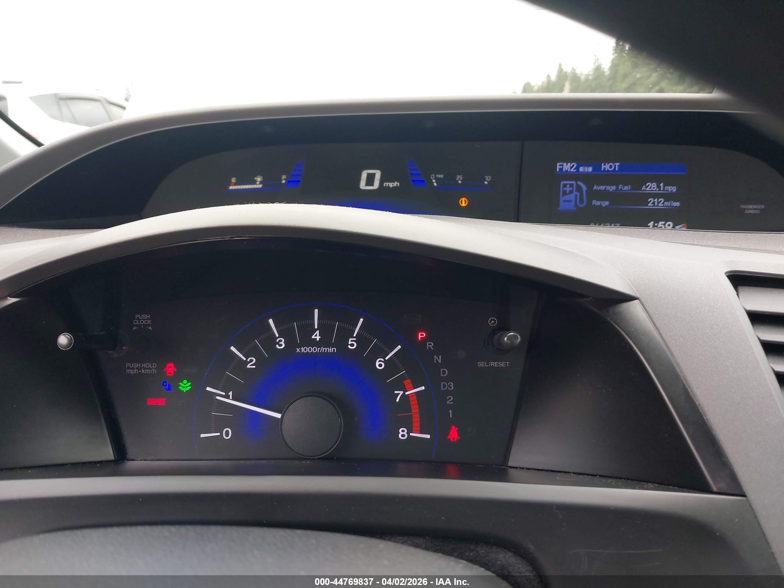 2012 Honda Civic Lx Silver vin: 19XFB2F5XCE369382