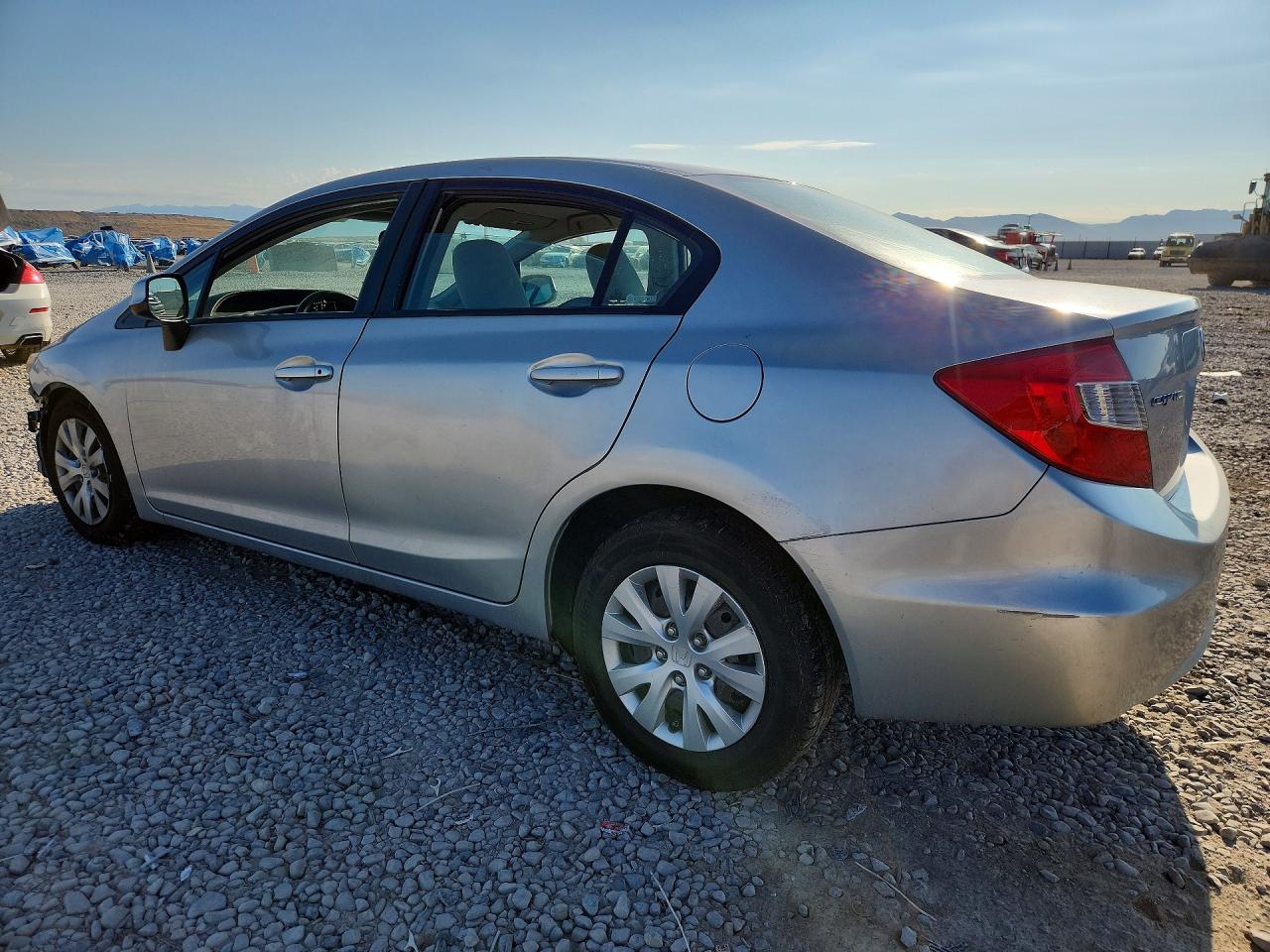 2012 Honda Civic Lx Silver vin: 19XFB2F5XCE376543