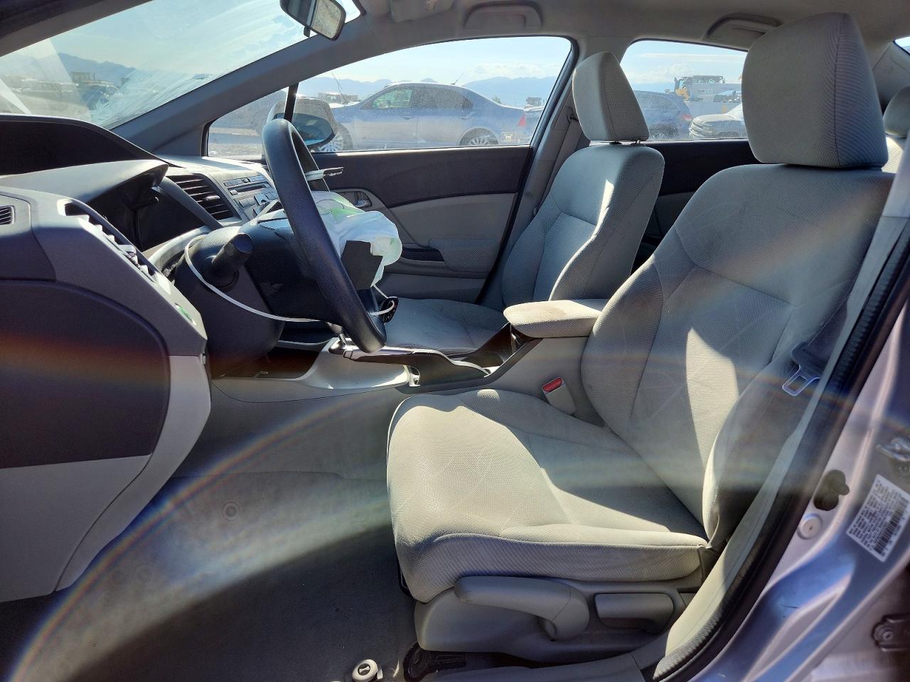 2012 Honda Civic Lx Silver vin: 19XFB2F5XCE376543