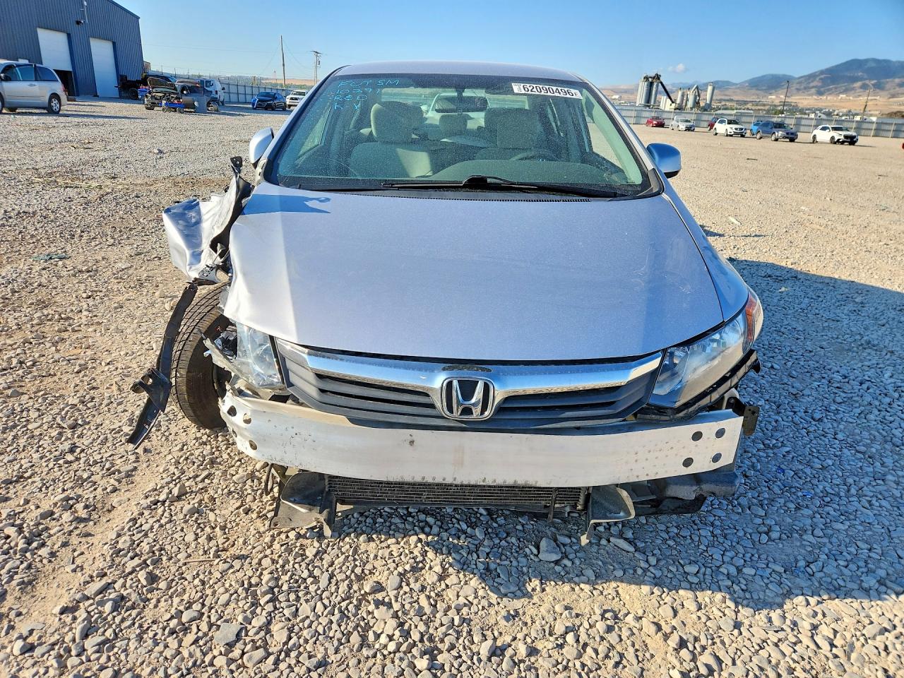 2012 Honda Civic Lx Silver vin: 19XFB2F5XCE376543