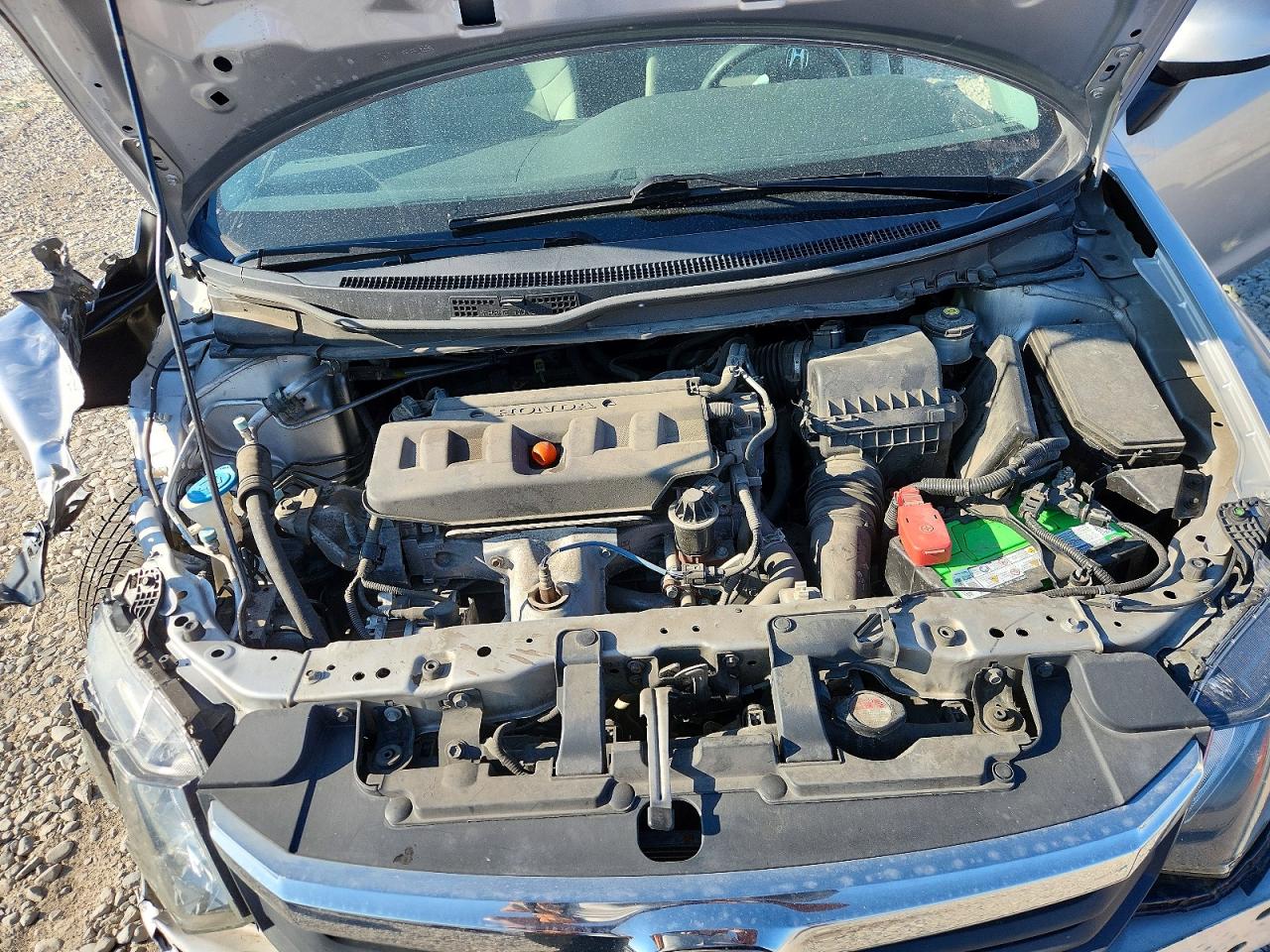 2012 Honda Civic Lx Silver vin: 19XFB2F5XCE376543