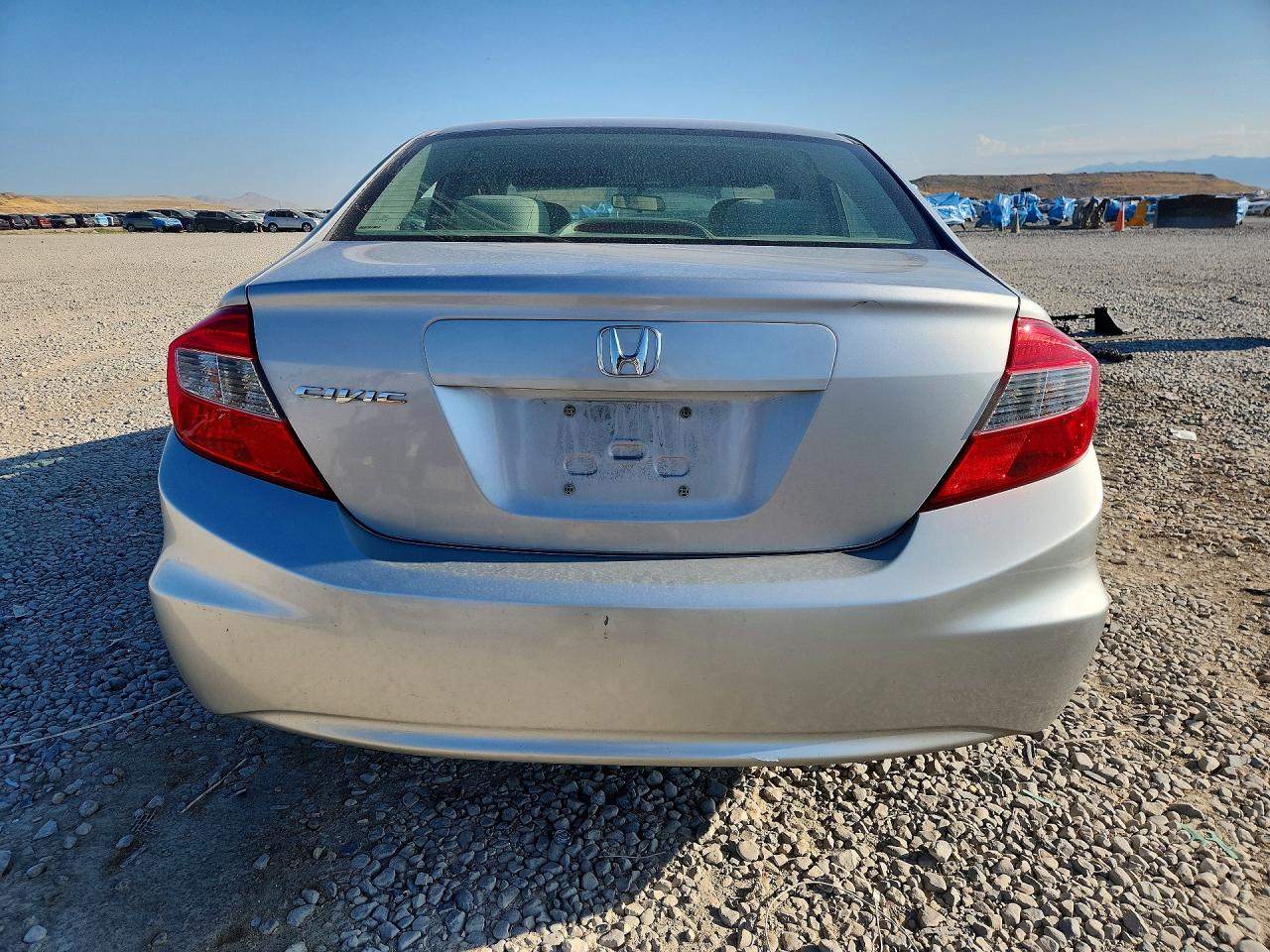 2012 Honda Civic Lx Silver vin: 19XFB2F5XCE376543
