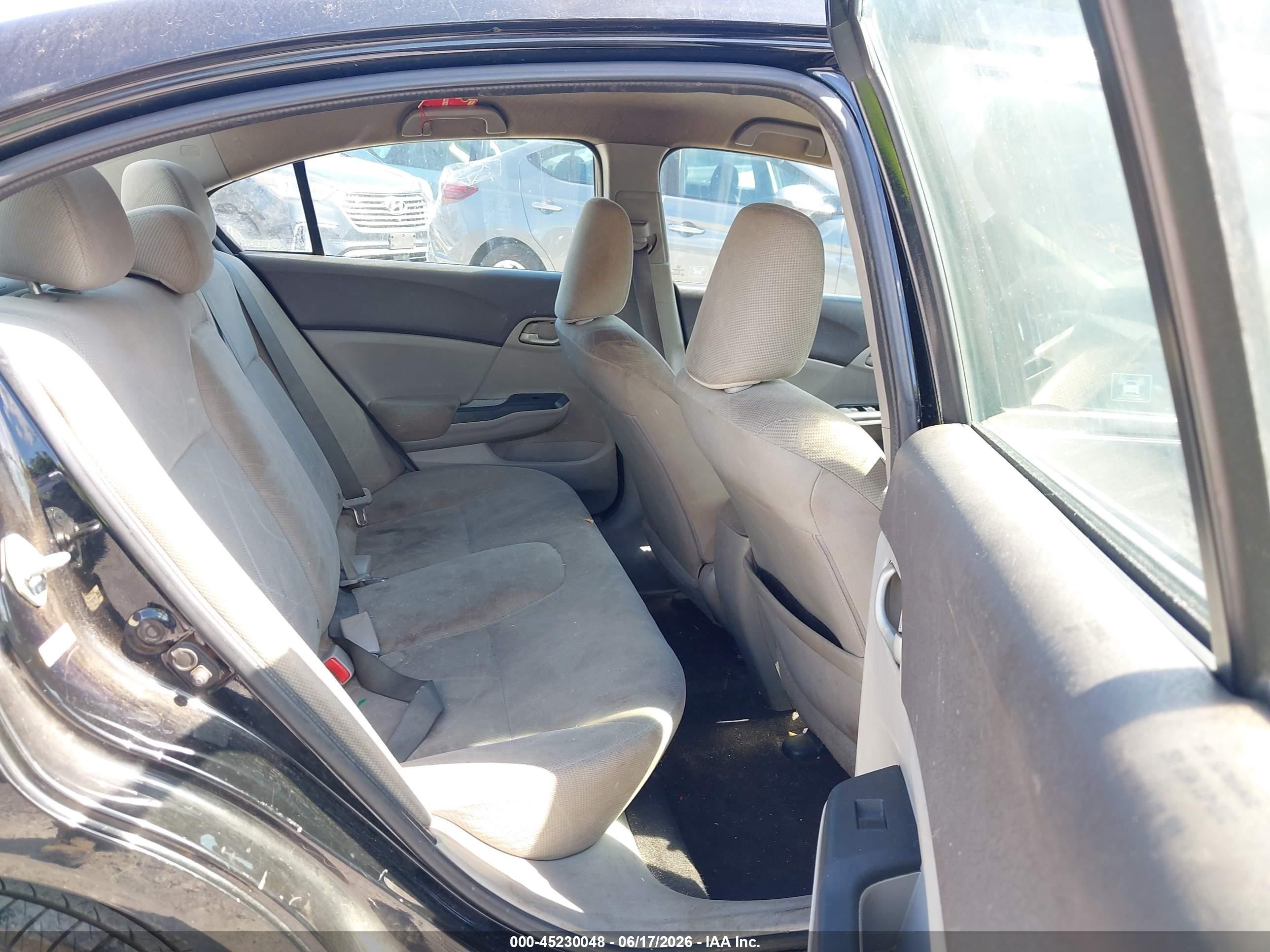 2012 Honda Civic Lx Black vin: 19XFB2F5XCE379135