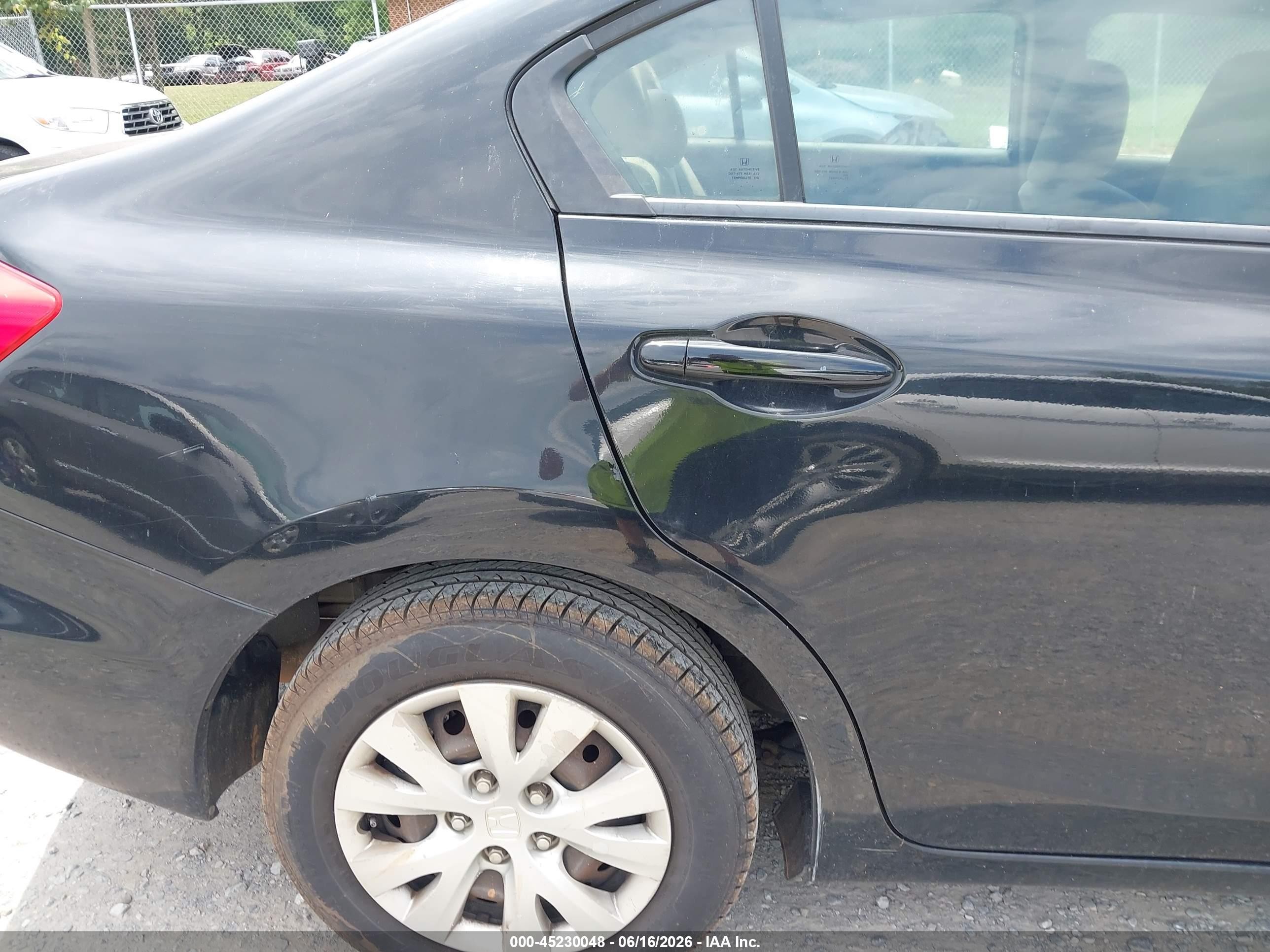 2012 Honda Civic Lx Black vin: 19XFB2F5XCE379135