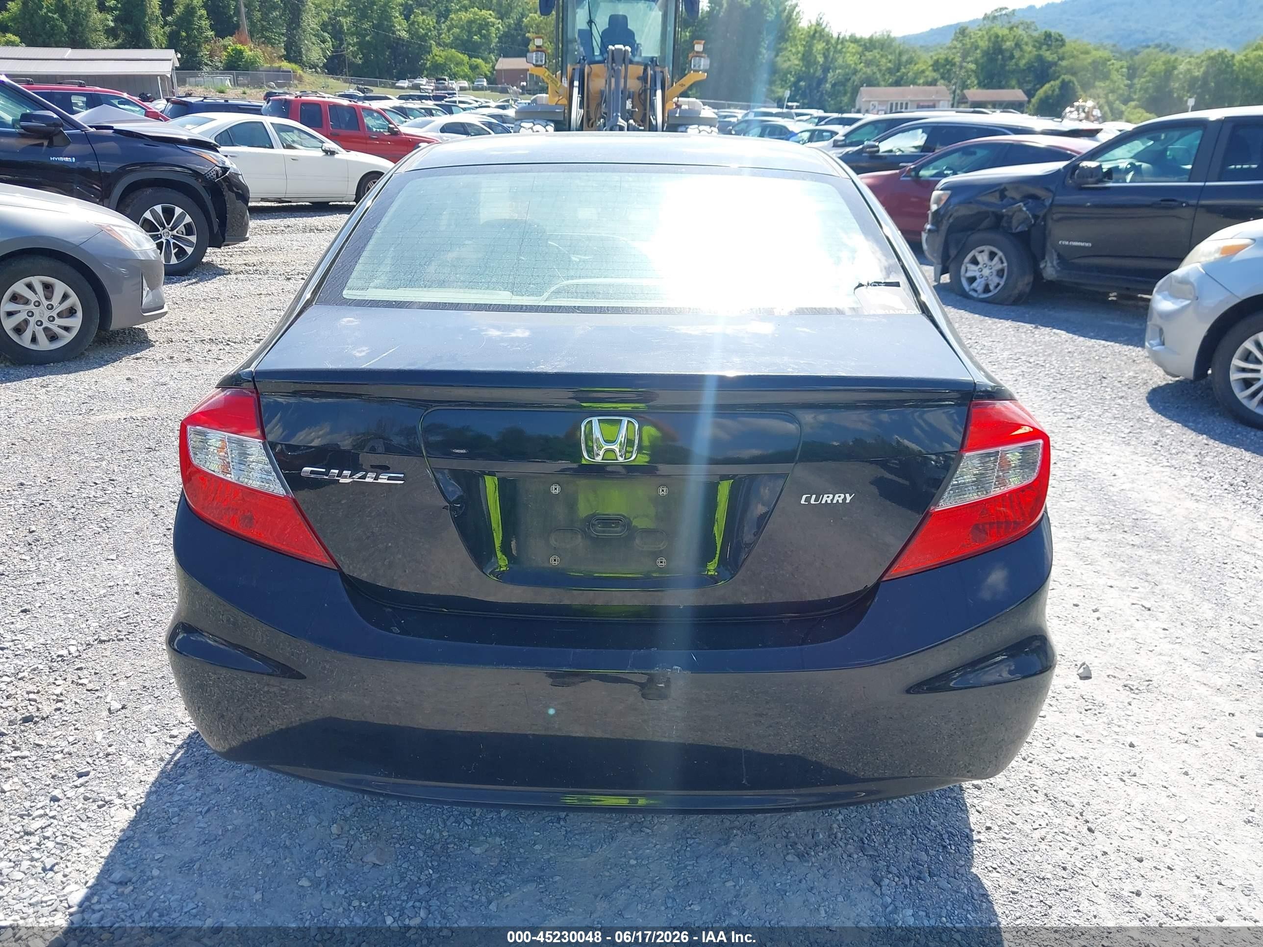 2012 Honda Civic Lx Black vin: 19XFB2F5XCE379135