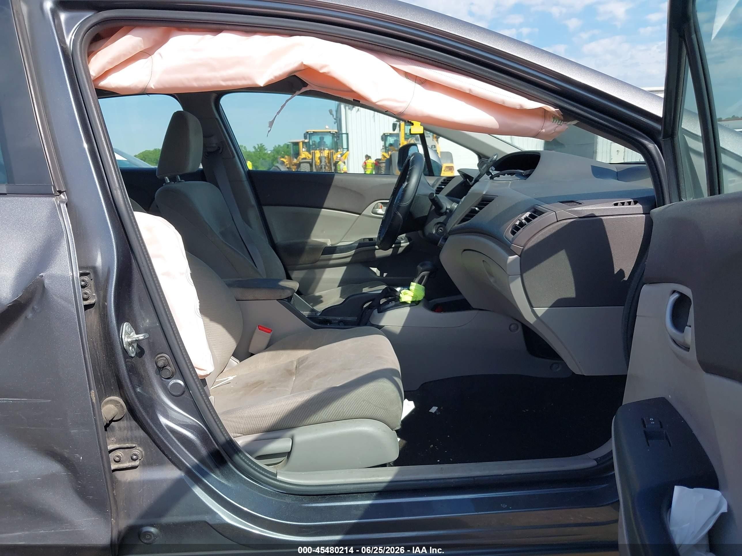 2012 Honda Civic Lx Tan vin: 19XFB2F5XCE387221