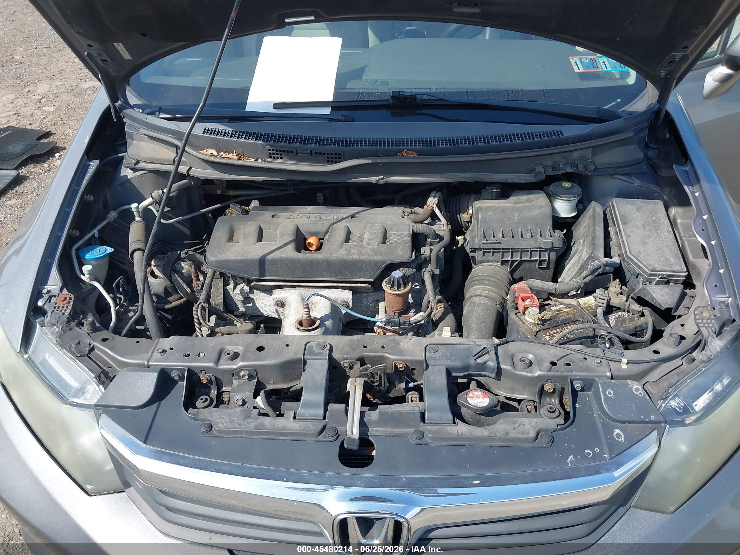 2012 Honda Civic Lx Tan vin: 19XFB2F5XCE387221