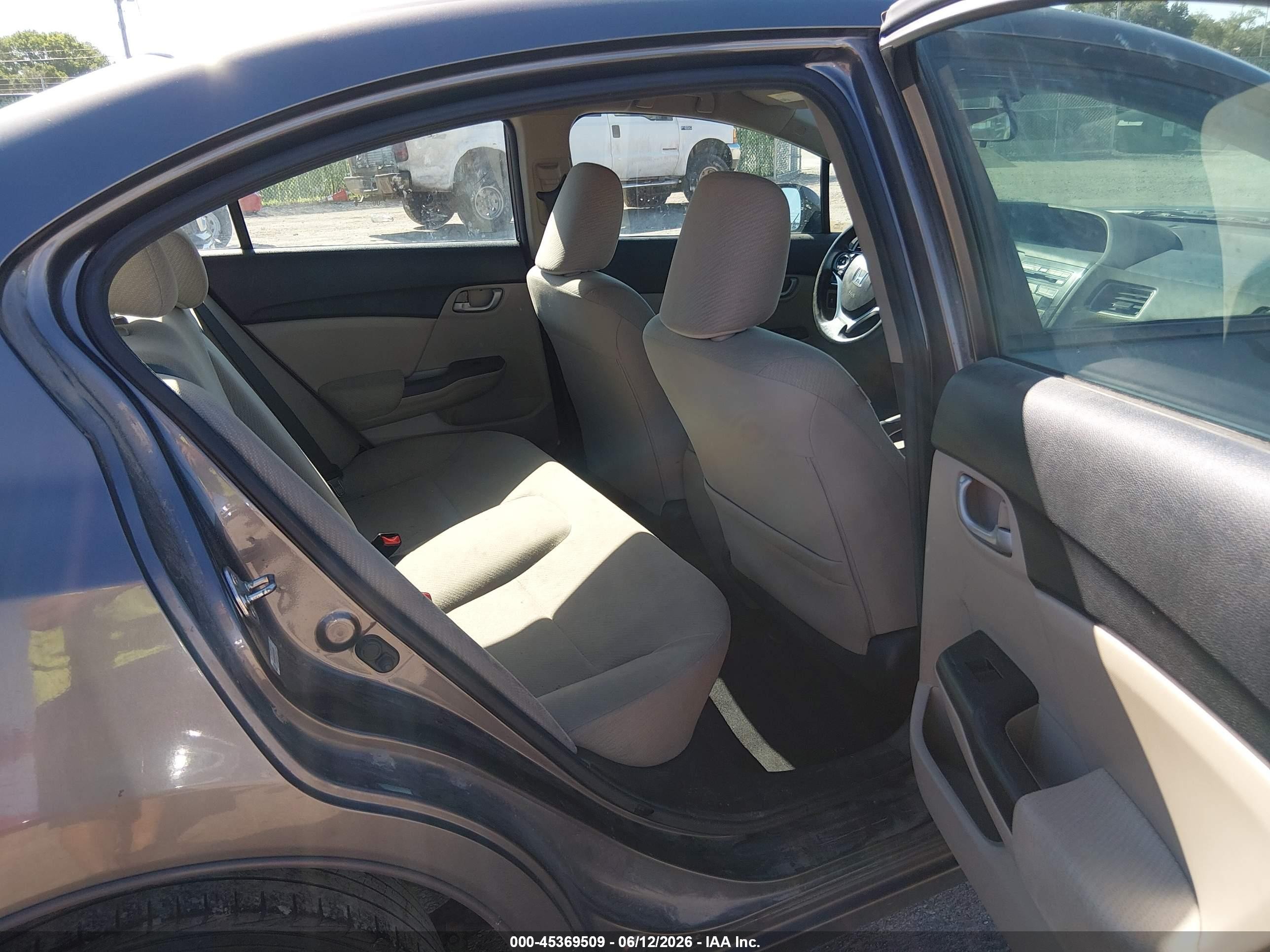 2013 Honda Civic Lx Серый vin: 19XFB2F5XDE013029