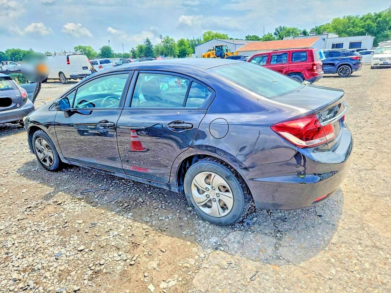 2013 Honda Civic Lx Серый vin: 19XFB2F5XDE027612