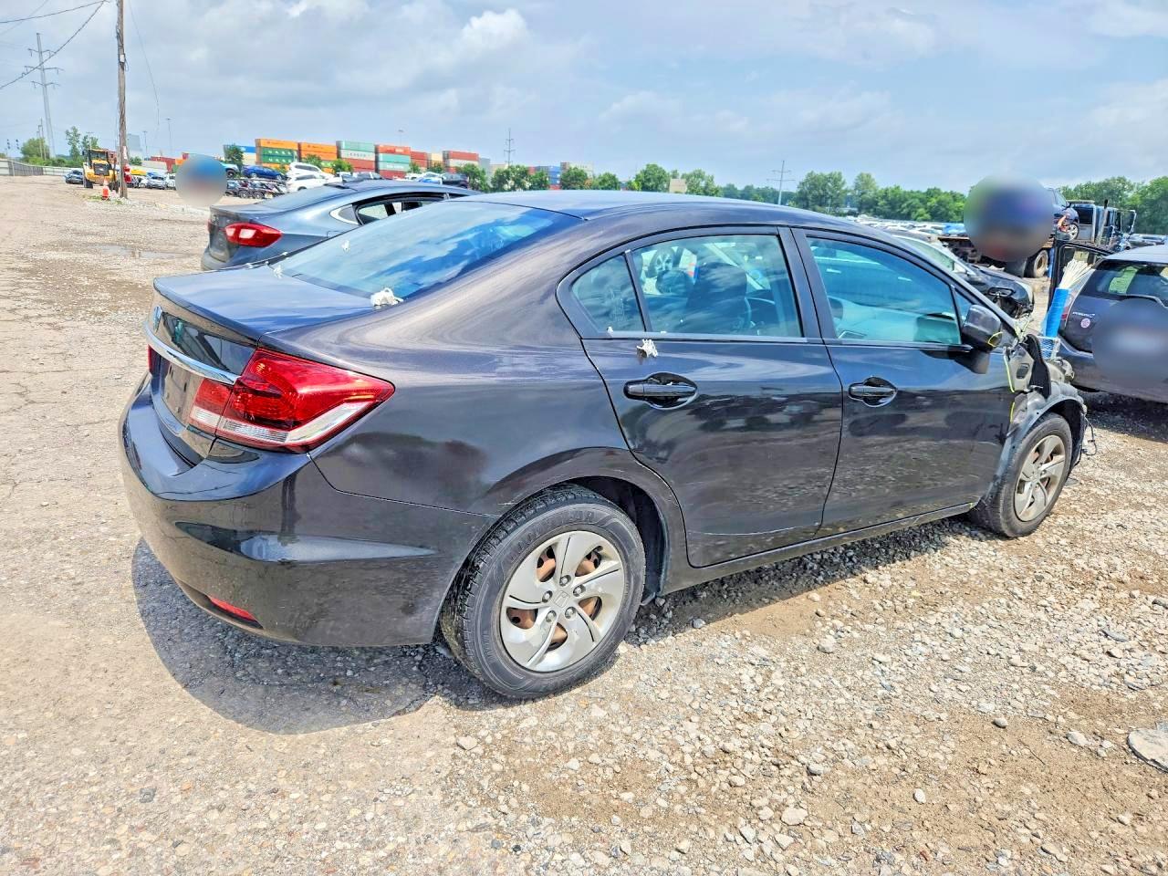 2013 Honda Civic Lx Серый vin: 19XFB2F5XDE027612