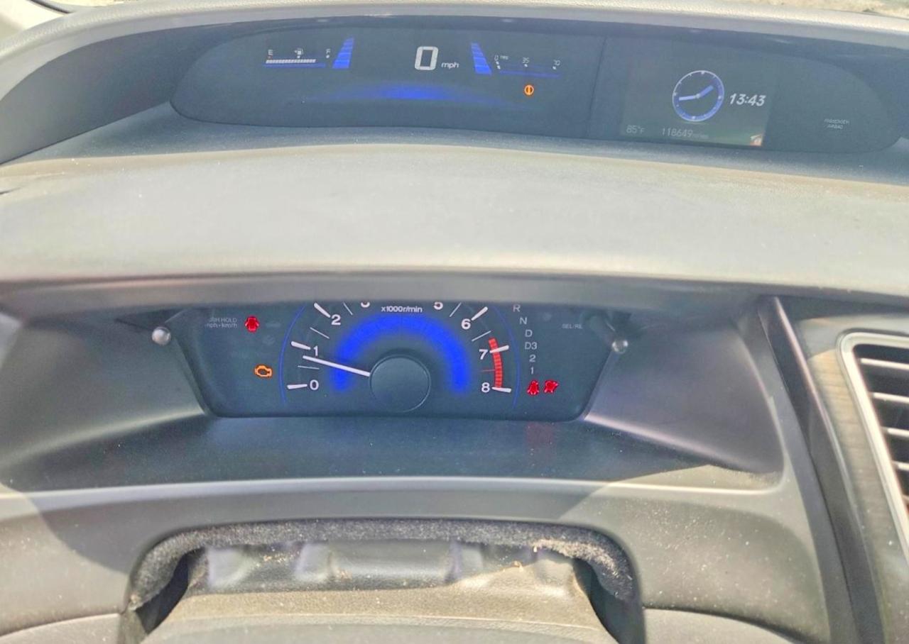 2013 Honda Civic Lx Серый vin: 19XFB2F5XDE027612