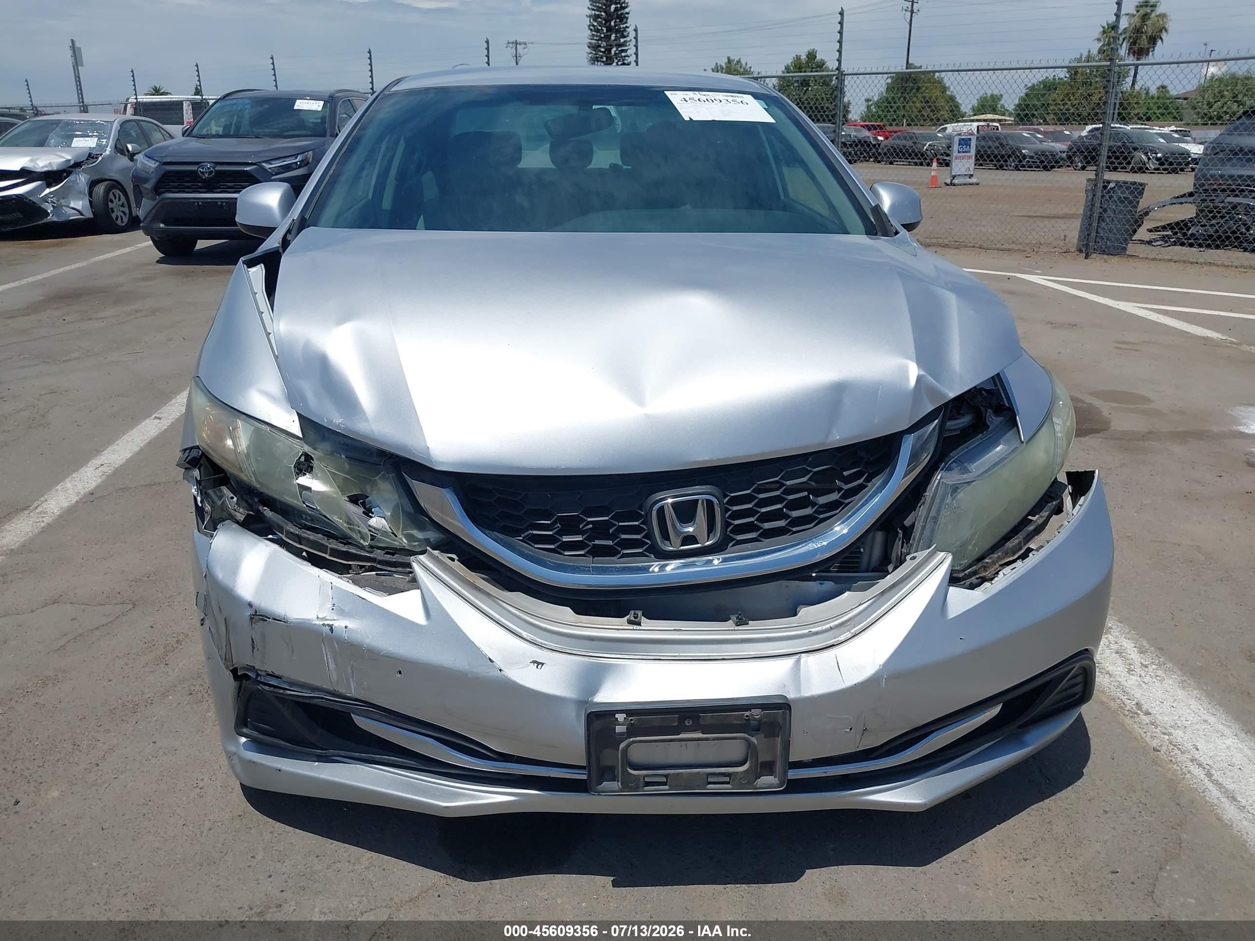 2013 Honda Civic Lx Silver vin: 19XFB2F5XDE045561