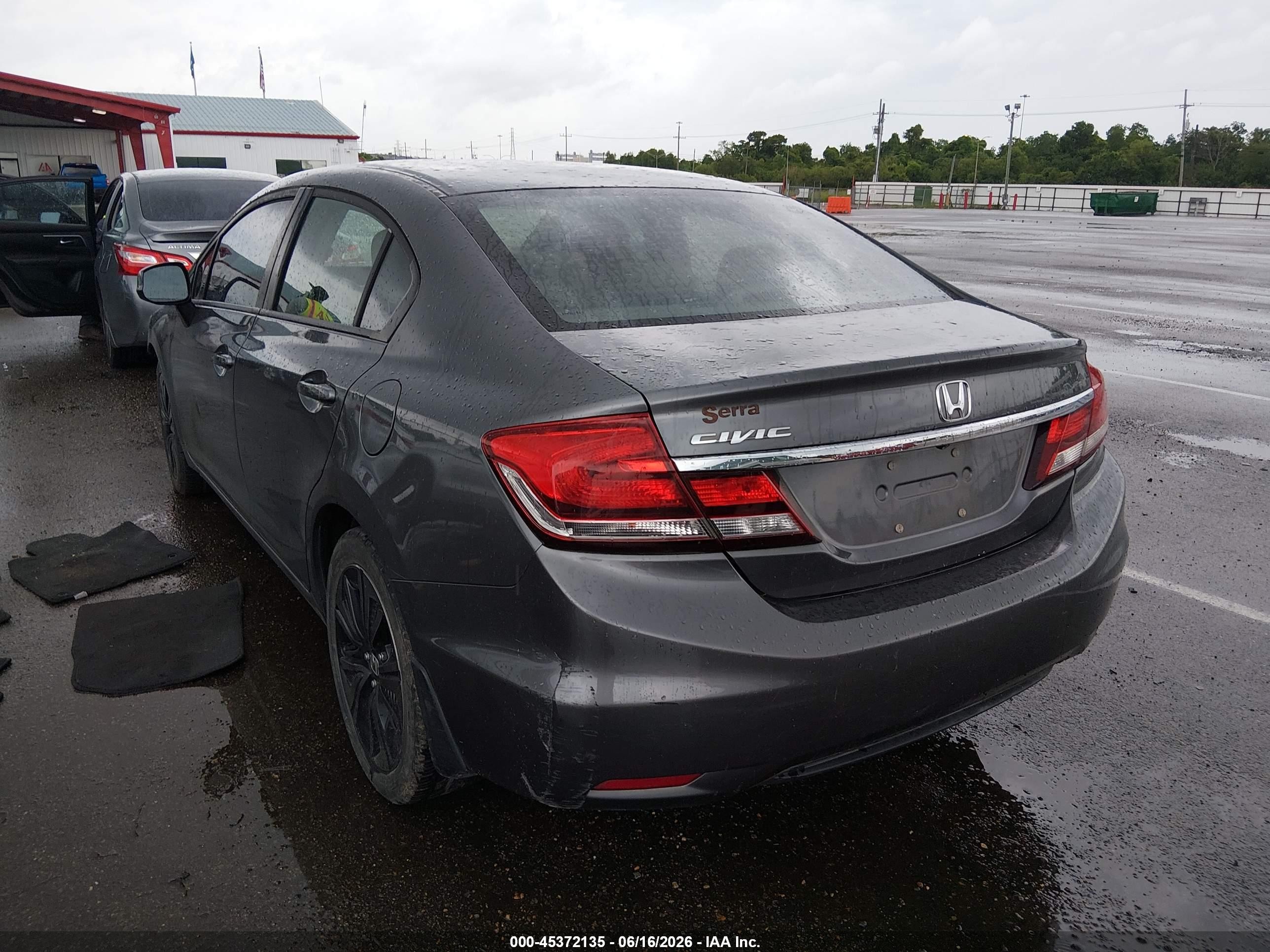 2013 Honda Civic Lx Gray vin: 19XFB2F5XDE046208