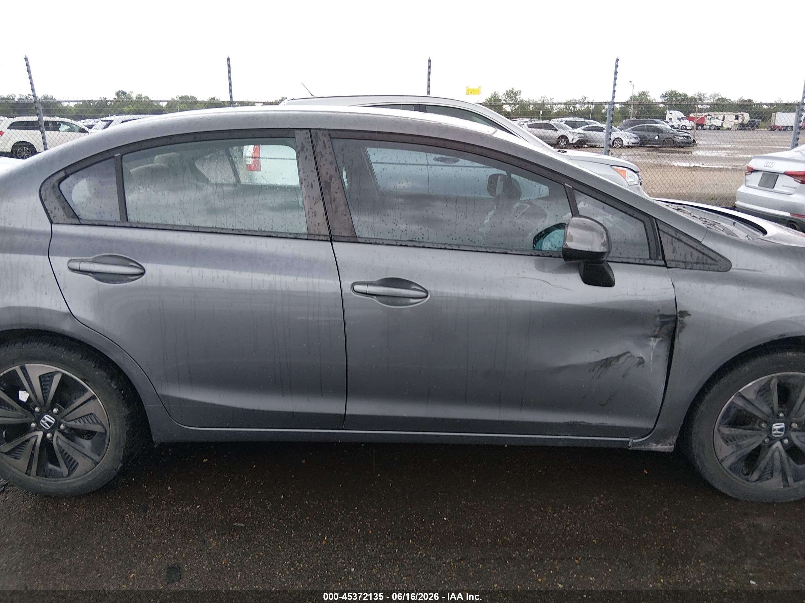 2013 Honda Civic Lx Gray vin: 19XFB2F5XDE046208
