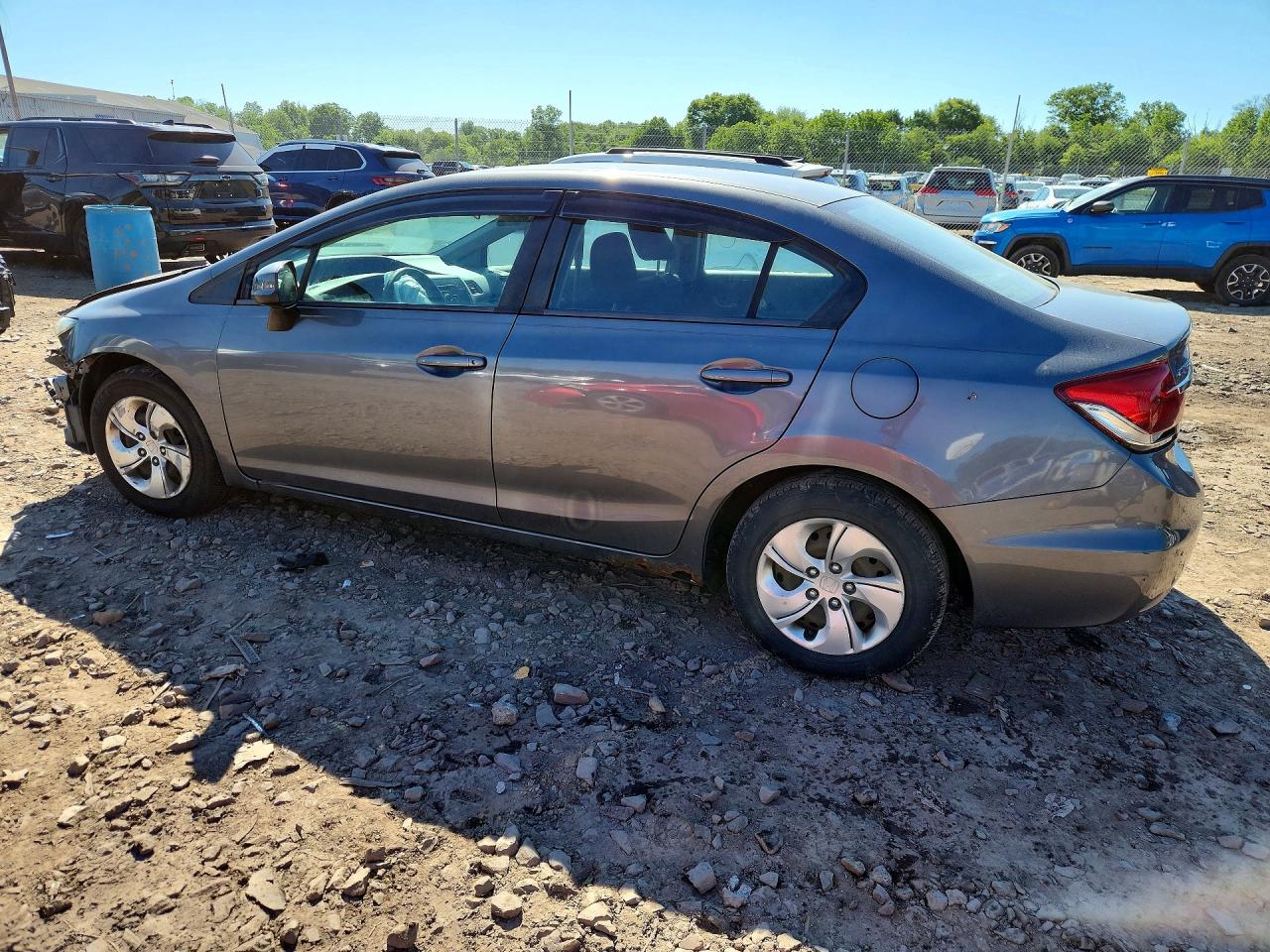 2013 Honda Civic Lx Серый vin: 19XFB2F5XDE048508