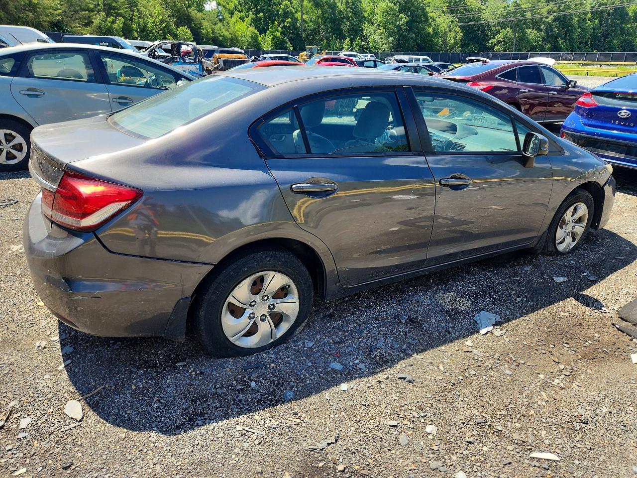 2013 Honda Civic Lx Серый vin: 19XFB2F5XDE056611
