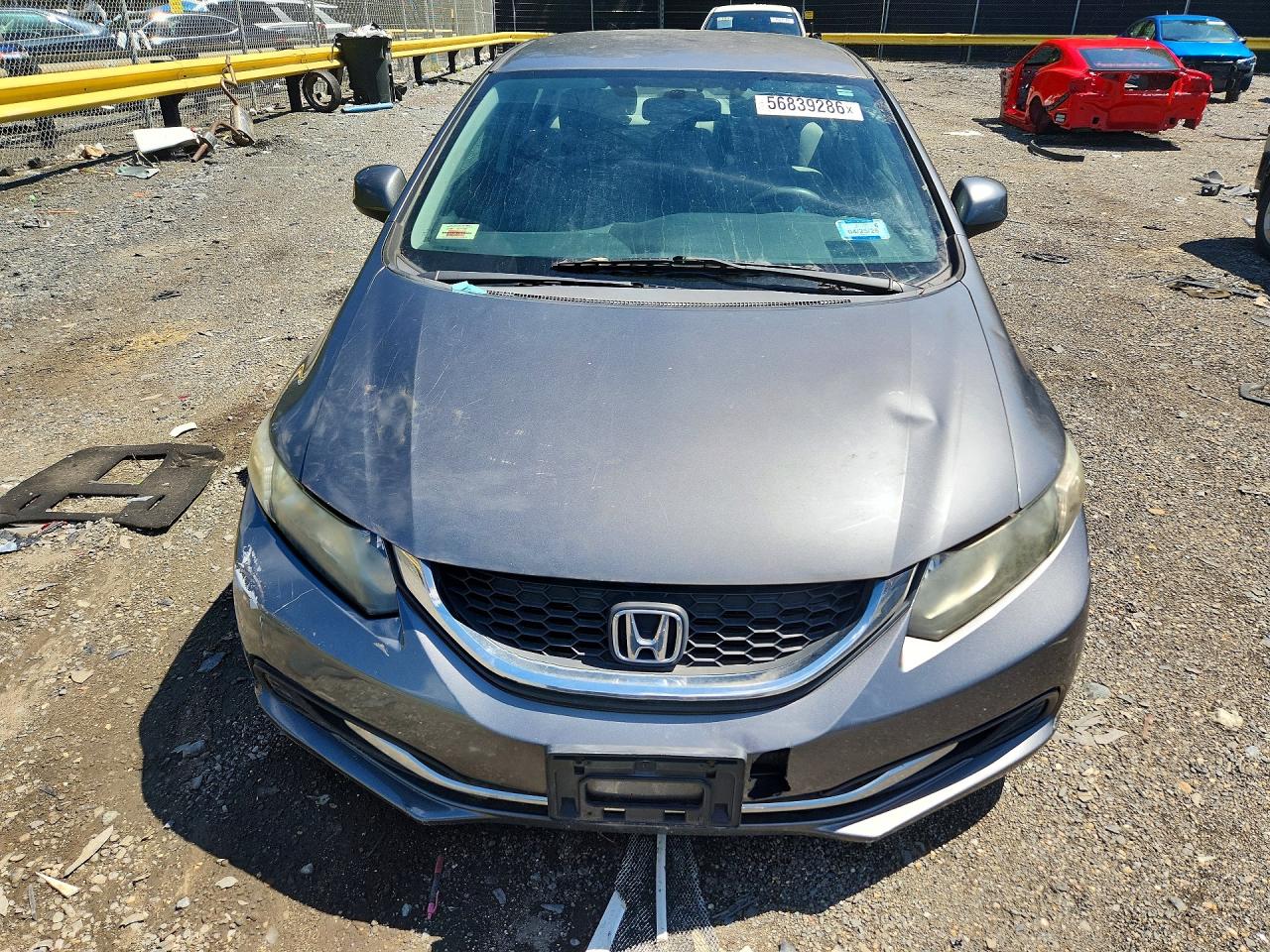 2013 Honda Civic Lx Серый vin: 19XFB2F5XDE056611