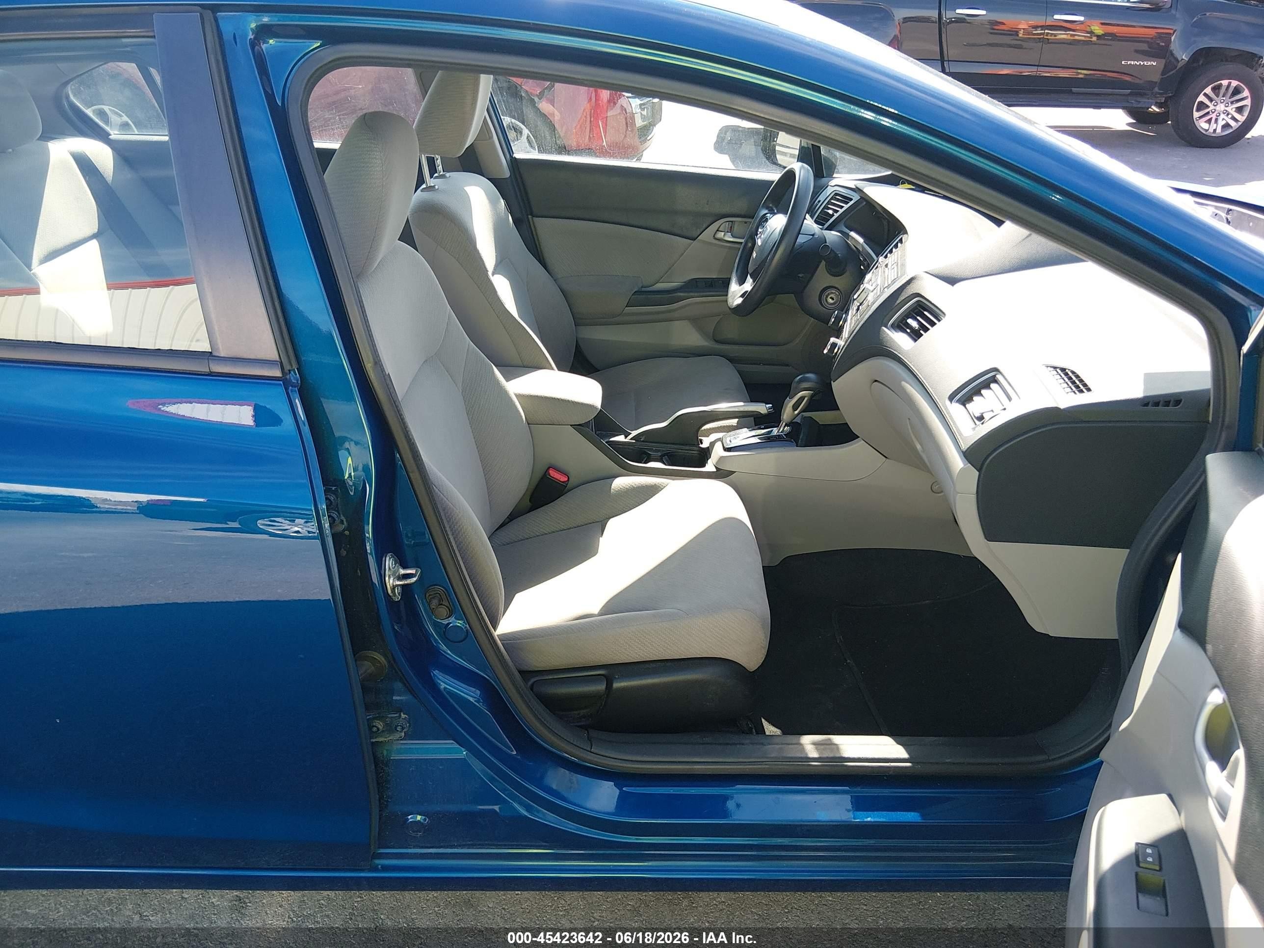 2013 Honda Civic Lx Синий vin: 19XFB2F5XDE065809