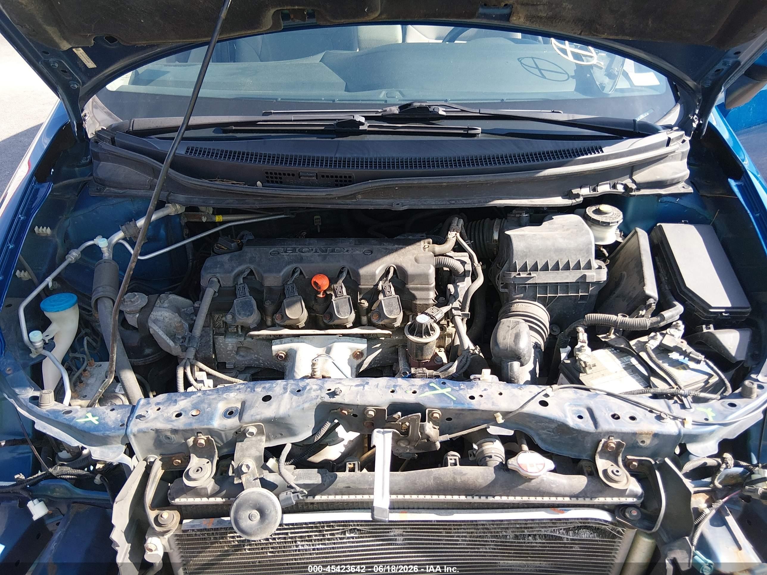 2013 Honda Civic Lx Синий vin: 19XFB2F5XDE065809