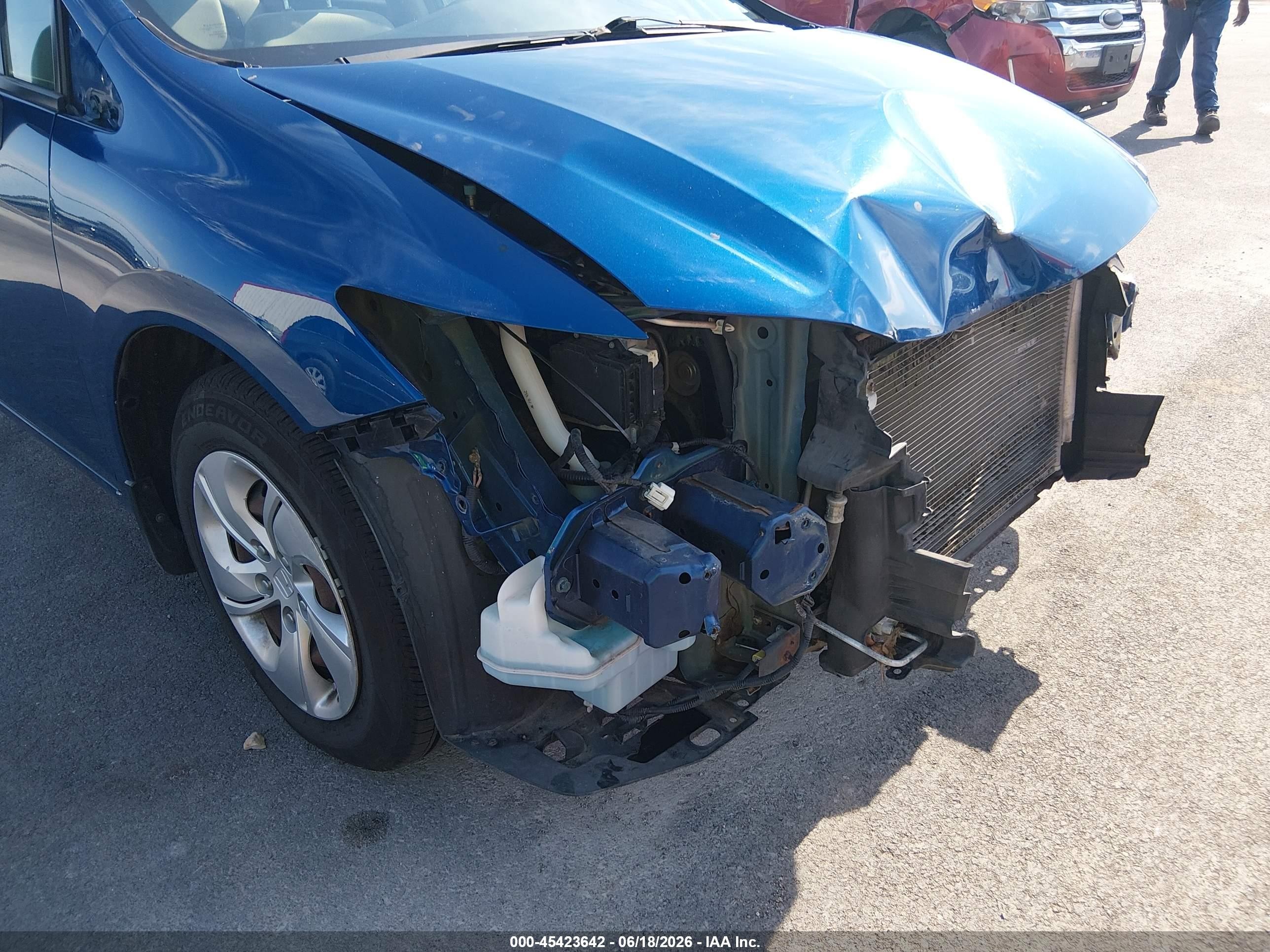 2013 Honda Civic Lx Синий vin: 19XFB2F5XDE065809