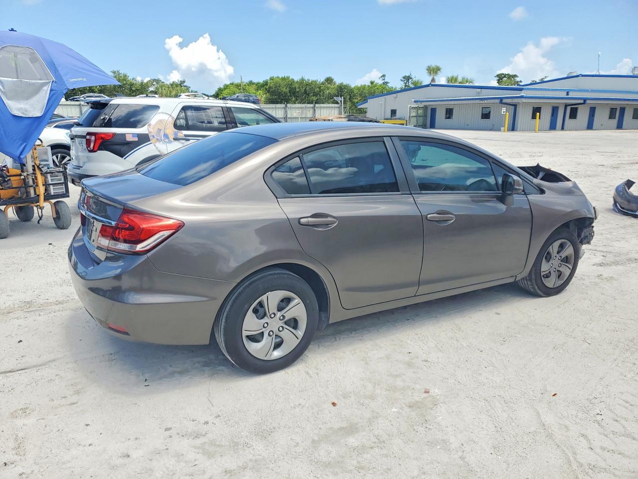 2013 Honda Civic Lx Серый vin: 19XFB2F5XDE066166