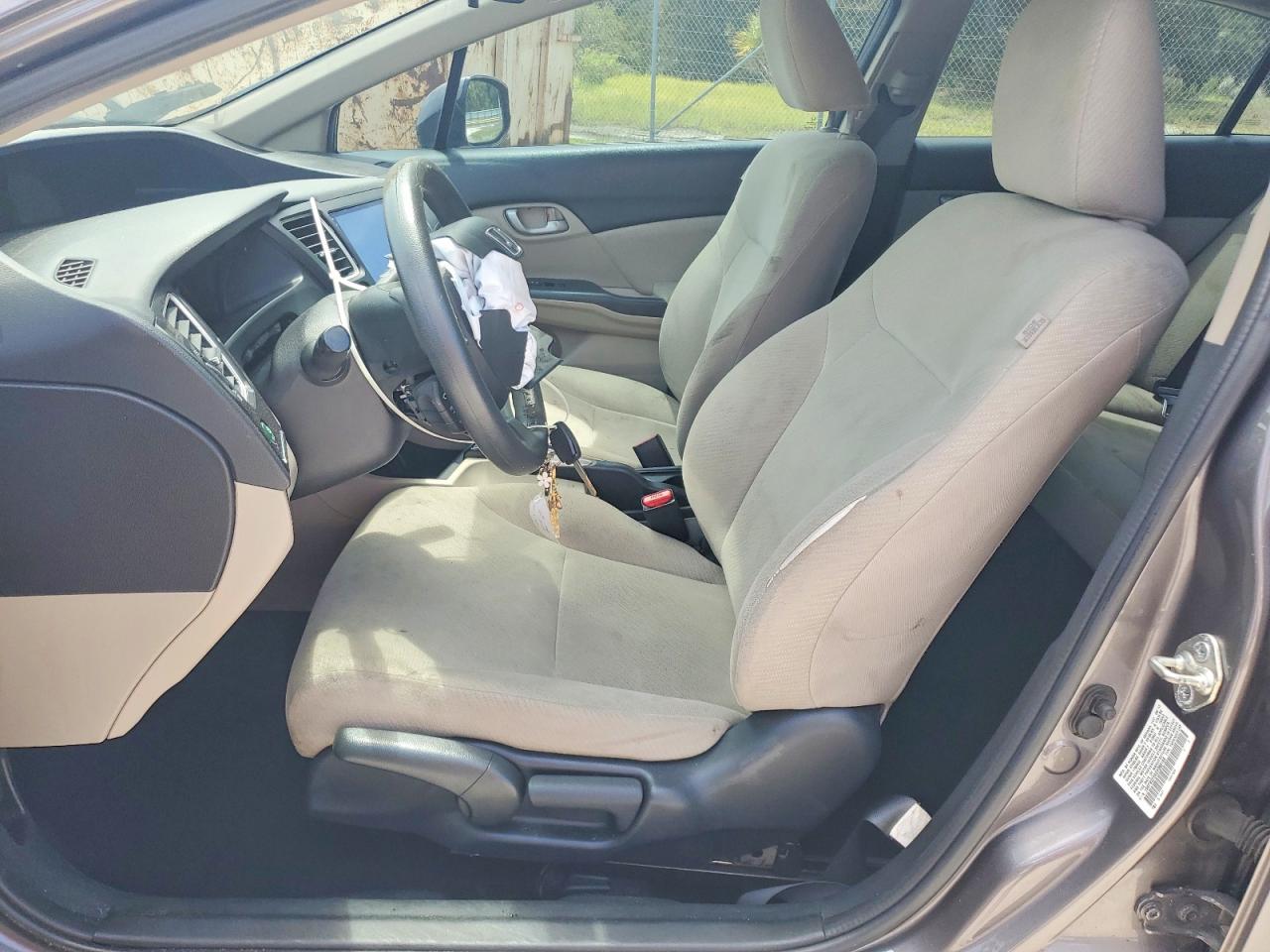 2013 Honda Civic Lx Серый vin: 19XFB2F5XDE066166