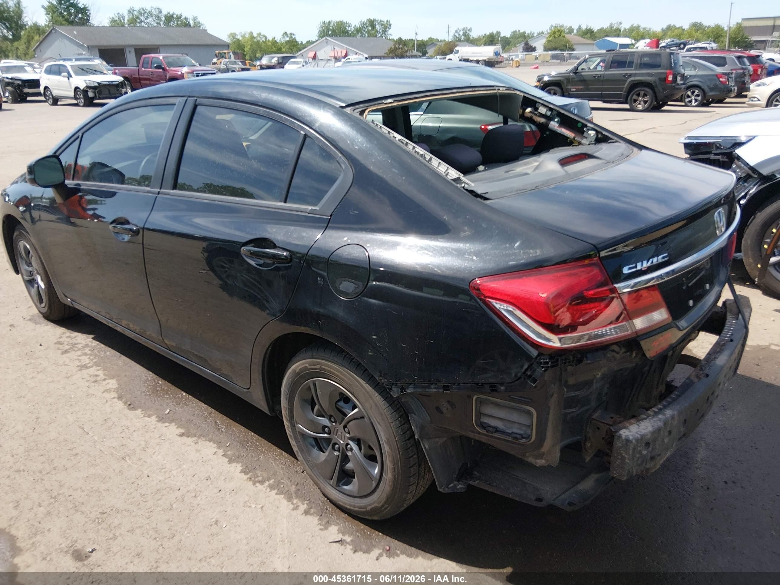 2013 Honda Civic Lx Черный vin: 19XFB2F5XDE070587