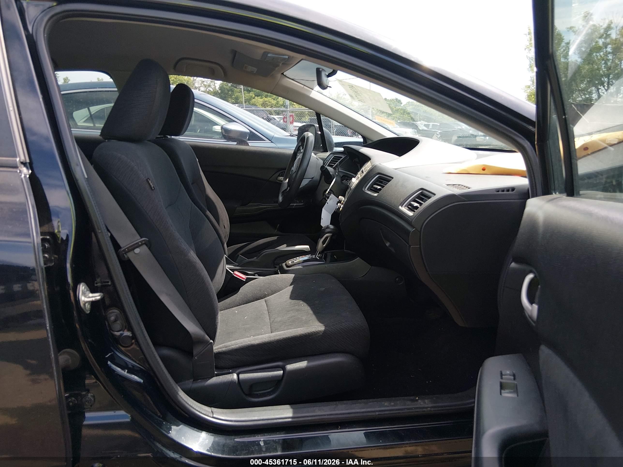 2013 Honda Civic Lx Черный vin: 19XFB2F5XDE070587
