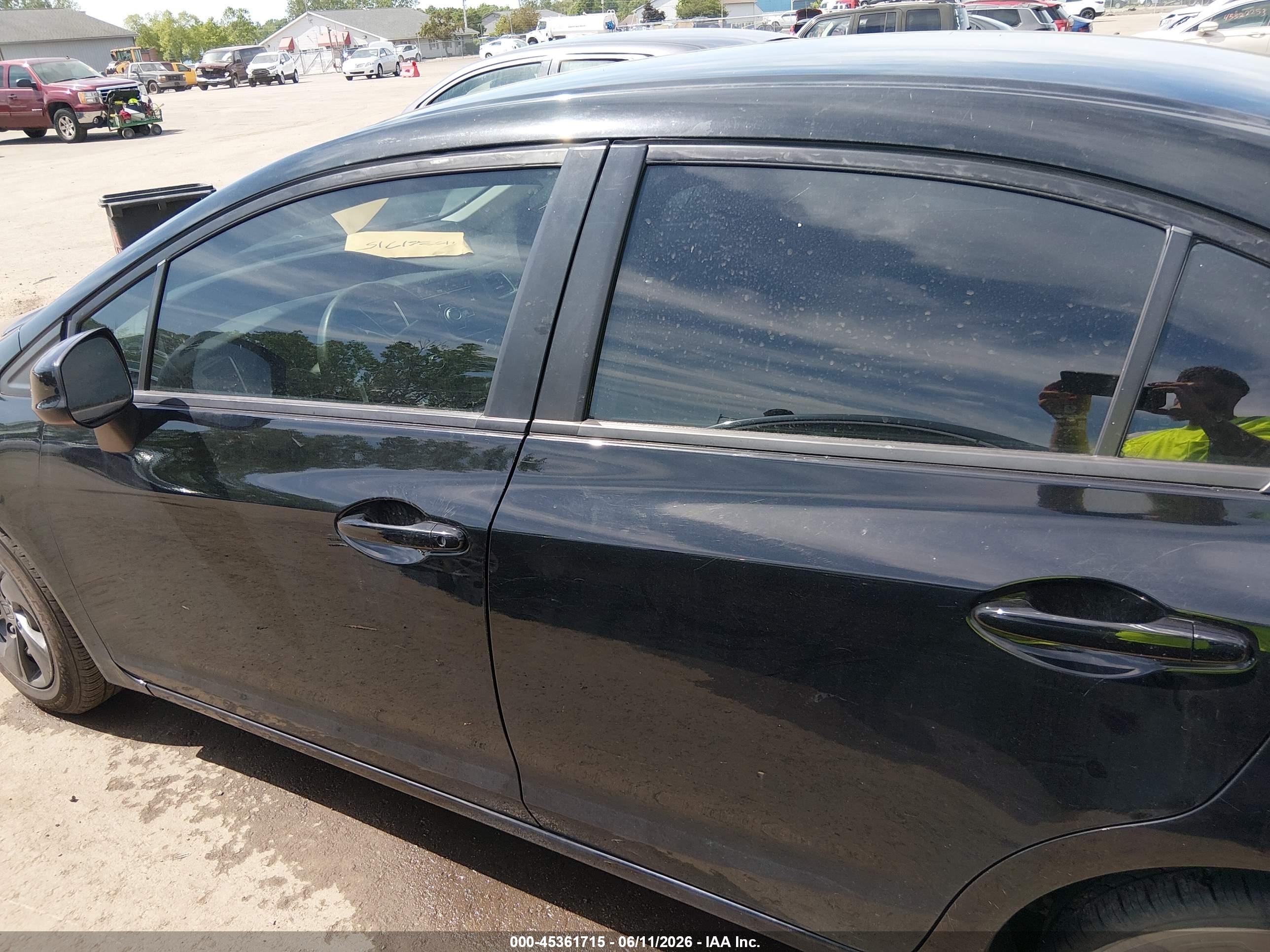 2013 Honda Civic Lx Черный vin: 19XFB2F5XDE070587